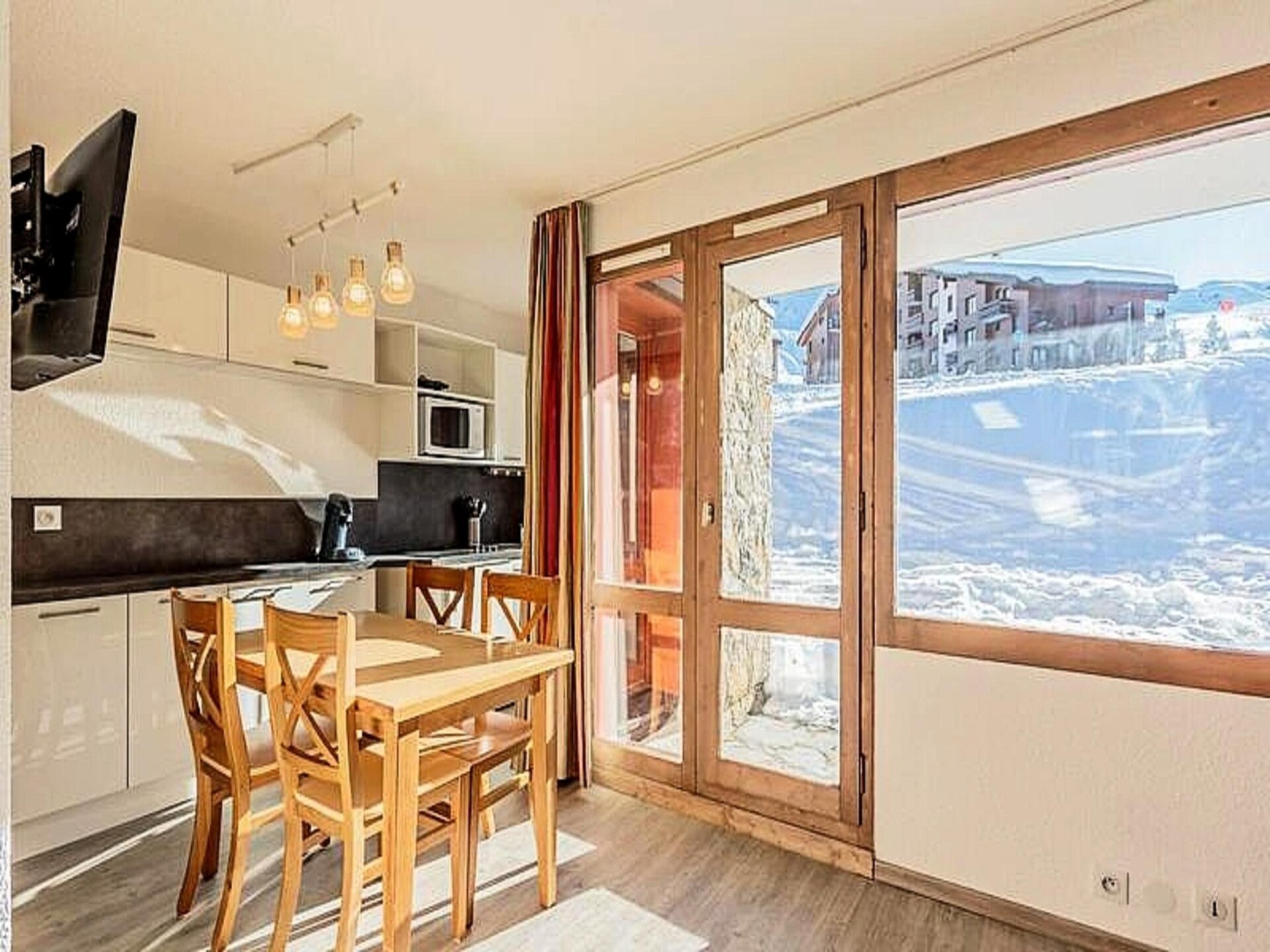 Appartement direct aan de piste in Belle Plagne met zuidterras - foto 10