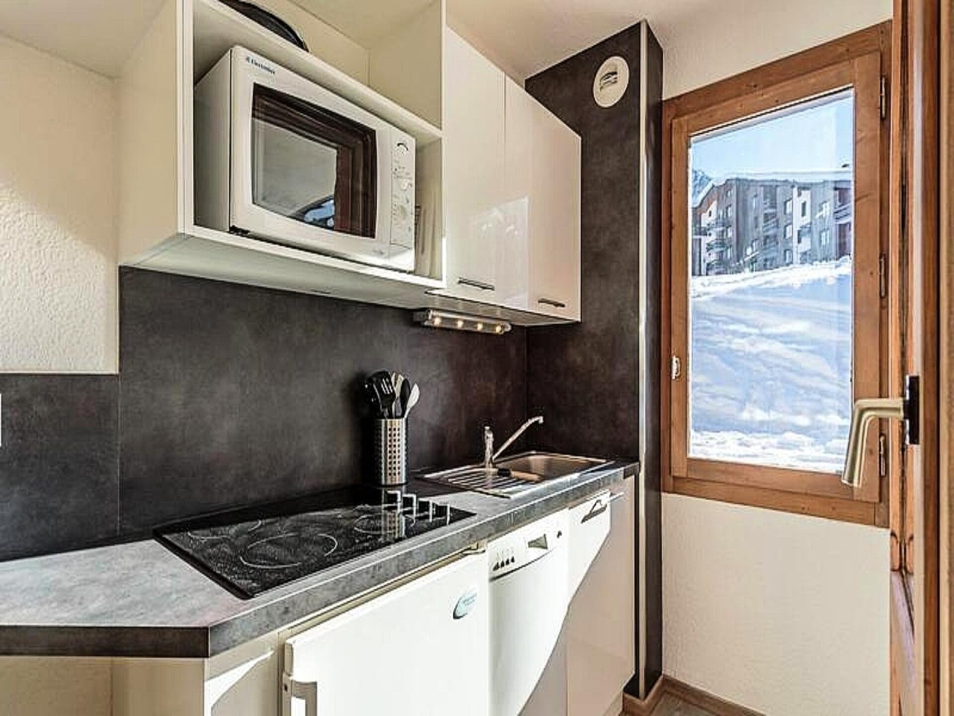 Appartement direct aan de piste in Belle Plagne met zuidterras - foto 12