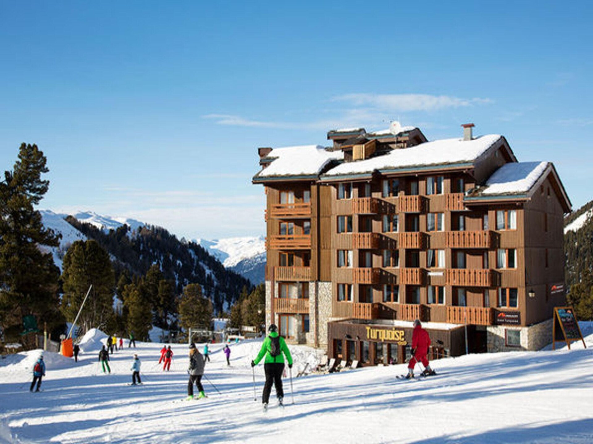 Appartement direct aan de piste in Belle Plagne met zuidterras - foto 18