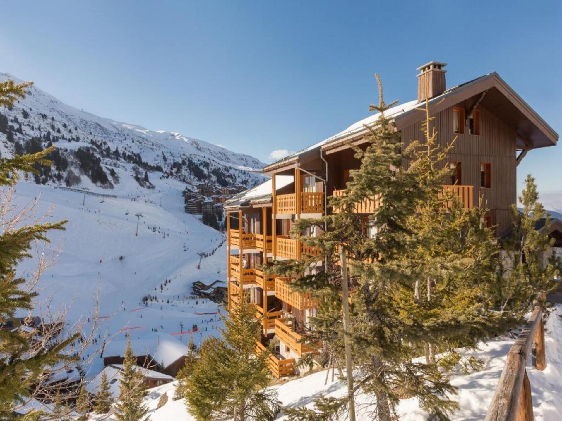 Appartement direct aan de piste in Belle Plagne met zuidterras - foto 19