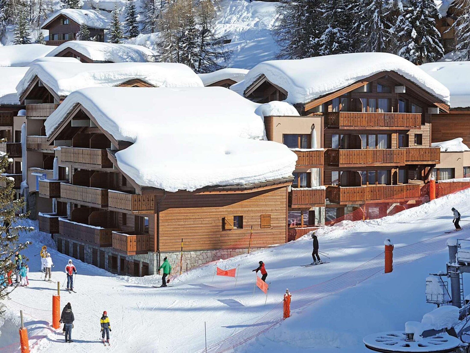 Appartement direct aan de piste in Belle Plagne met zuidterras - foto 21