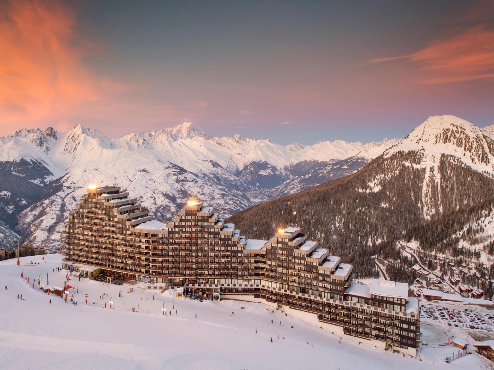 Knus chaletappartement 5p aan de piste in Aime La Plagne met balkon - foto 24