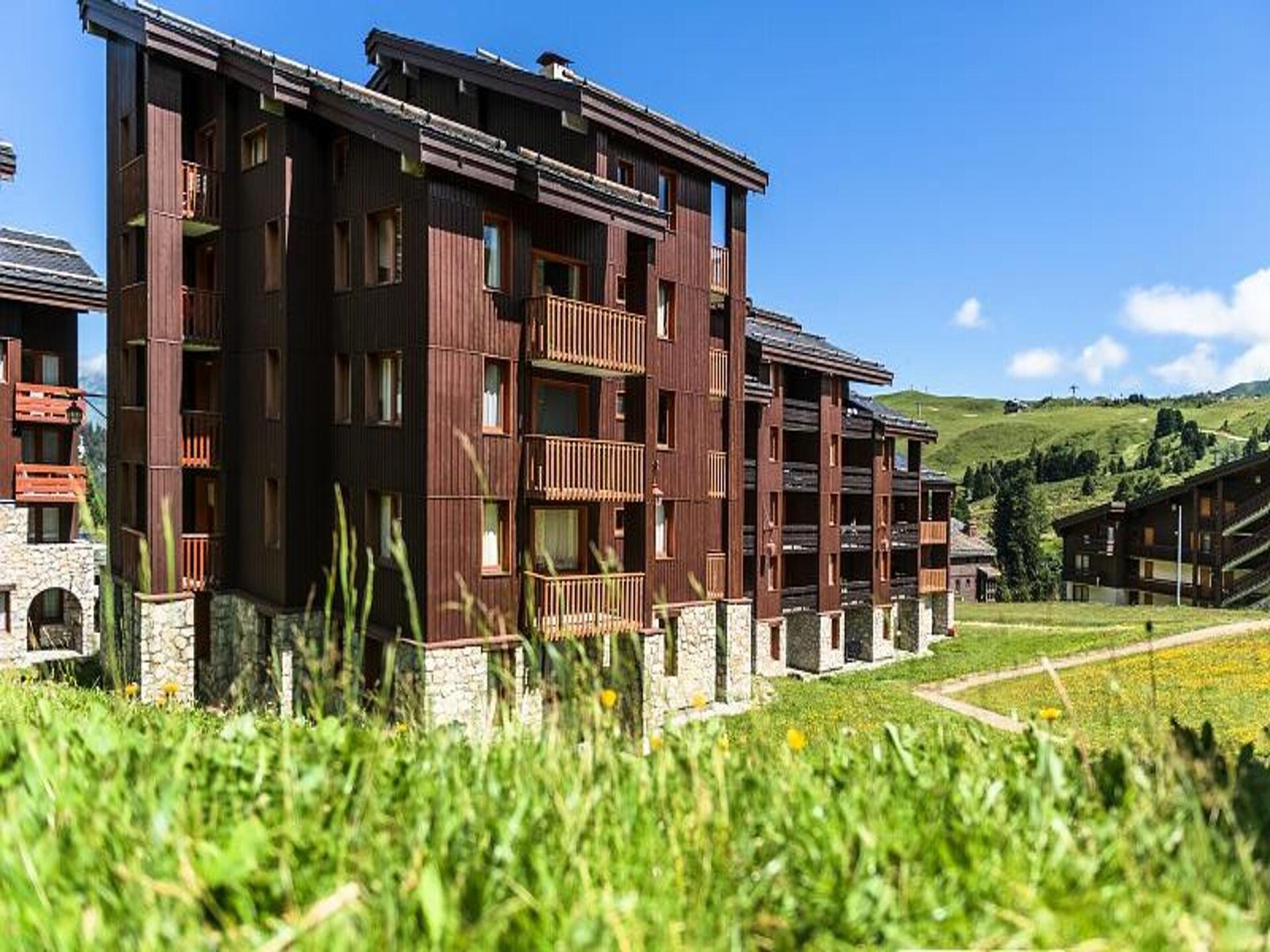 Studio aan de piste in Aime La Plagne met balkon en uitzicht op de vallei - foto 5