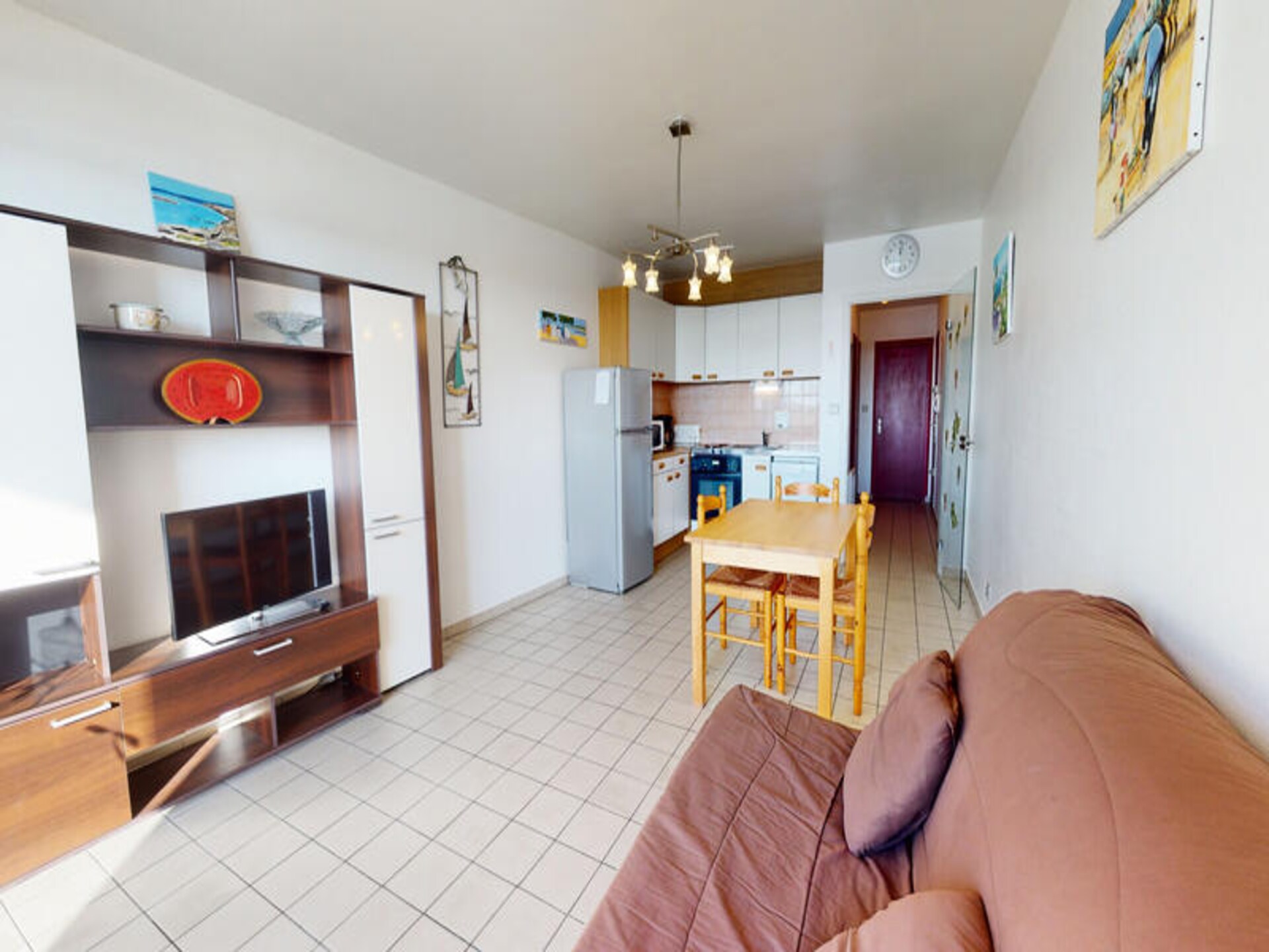Licht appartement met havenzicht op 700m van strand in Saint-Gilles-Croix-de-Vie - foto 9