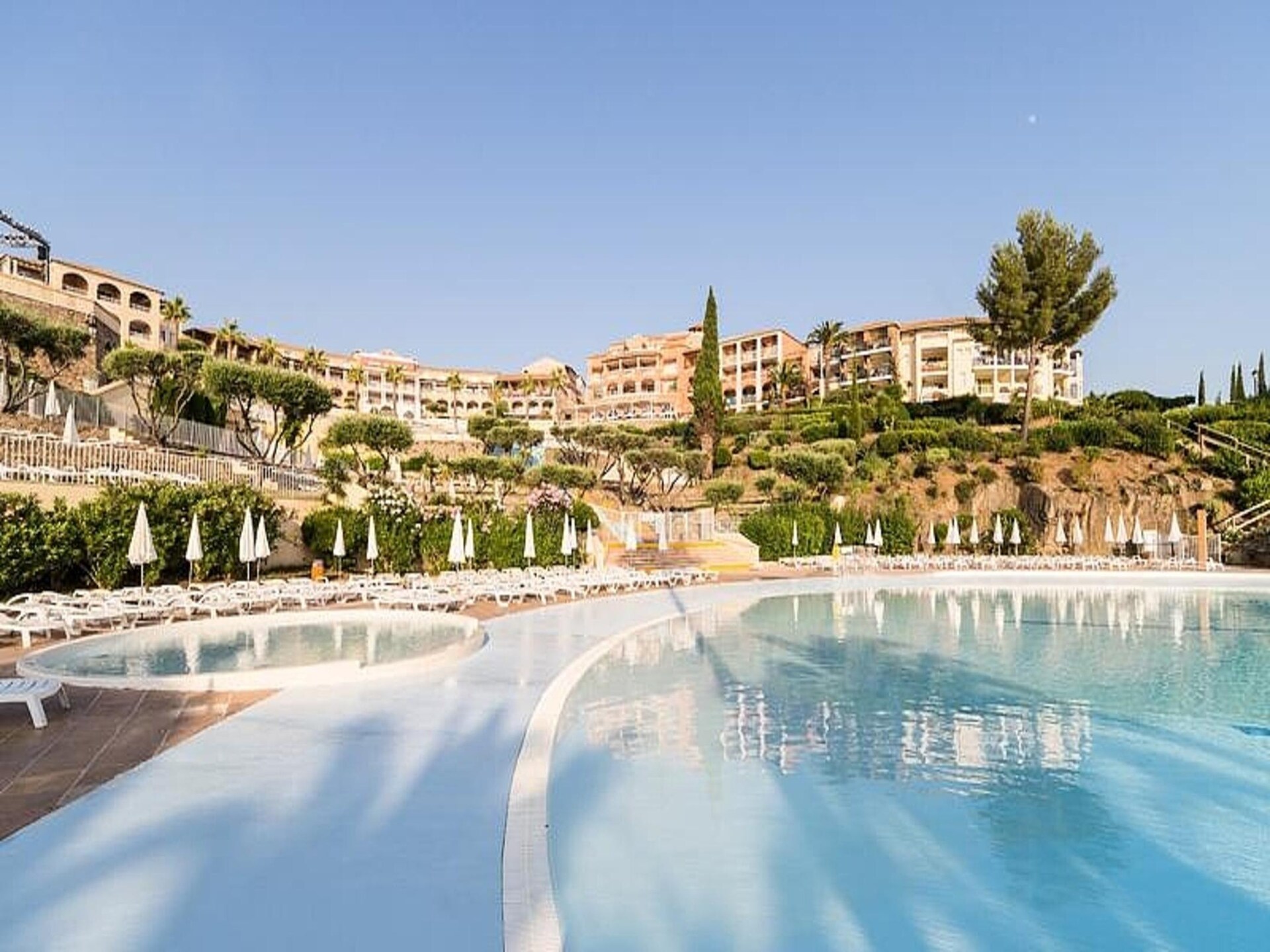Knusse studio voor 5 aan de Côte d'Azur met zwembaden en zeezicht - foto 14
