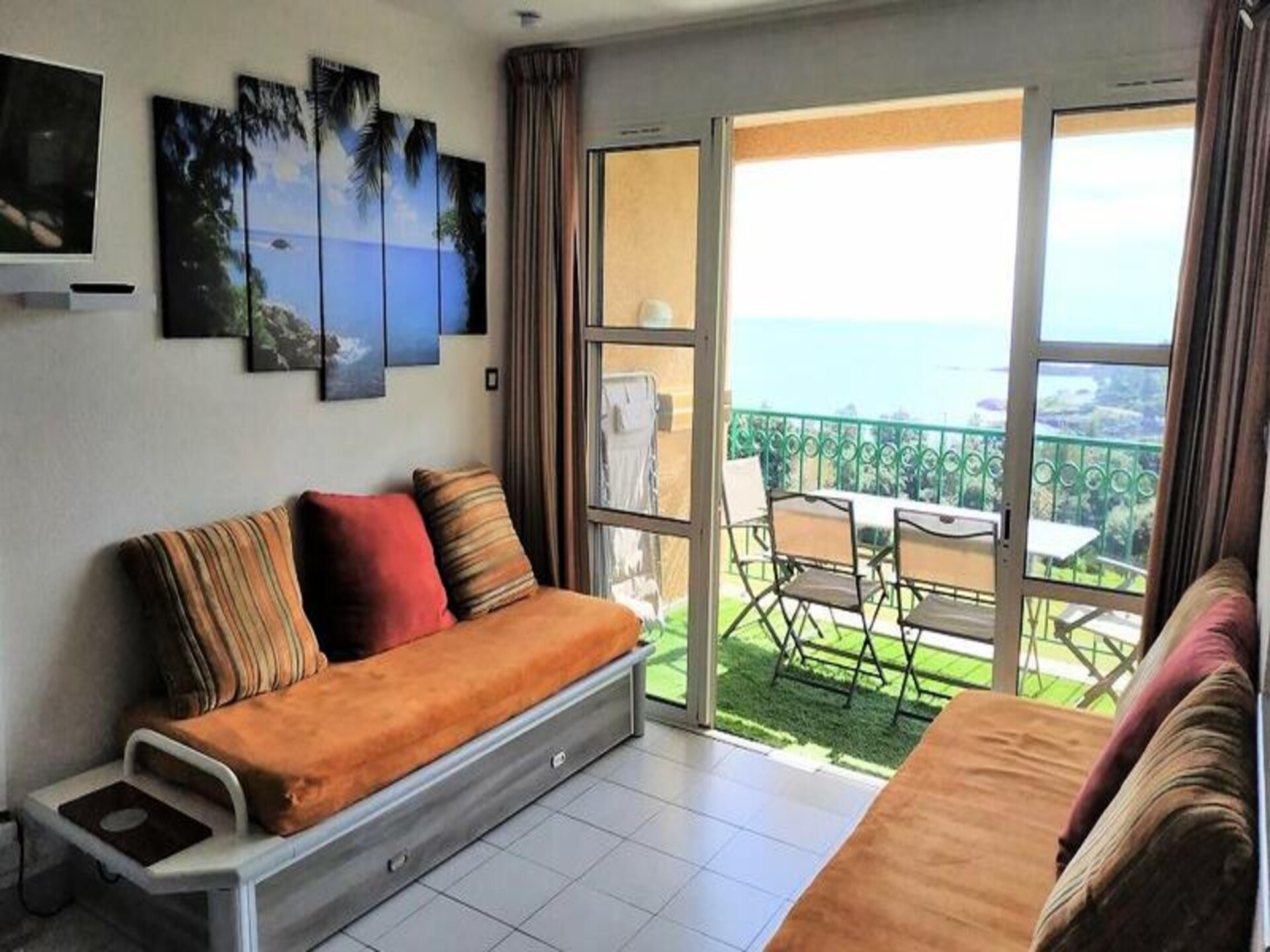Knus appartement met zeezicht en tuin in Saint-Raphaël - foto 15