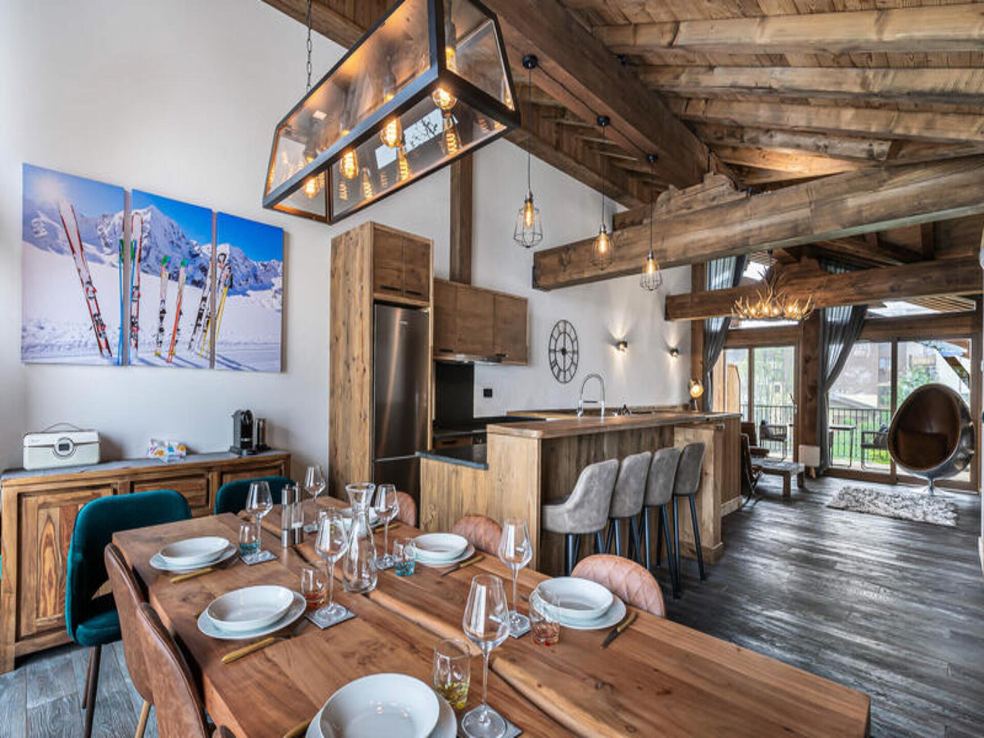 Ruim duplexappartement met hamam op 100m van de piste in Courchevel Le Praz - foto 10