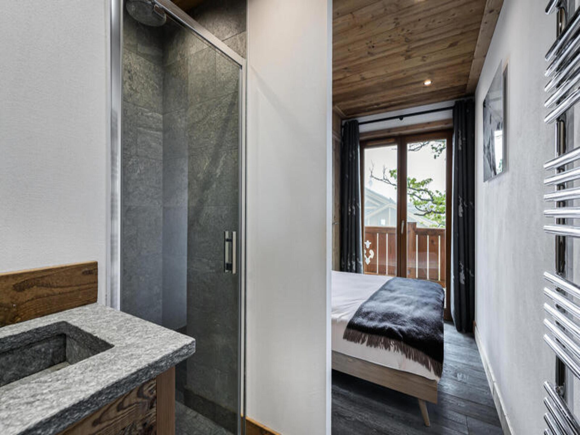 Ruim duplexappartement met hamam op 100m van de piste in Courchevel Le Praz - foto 13