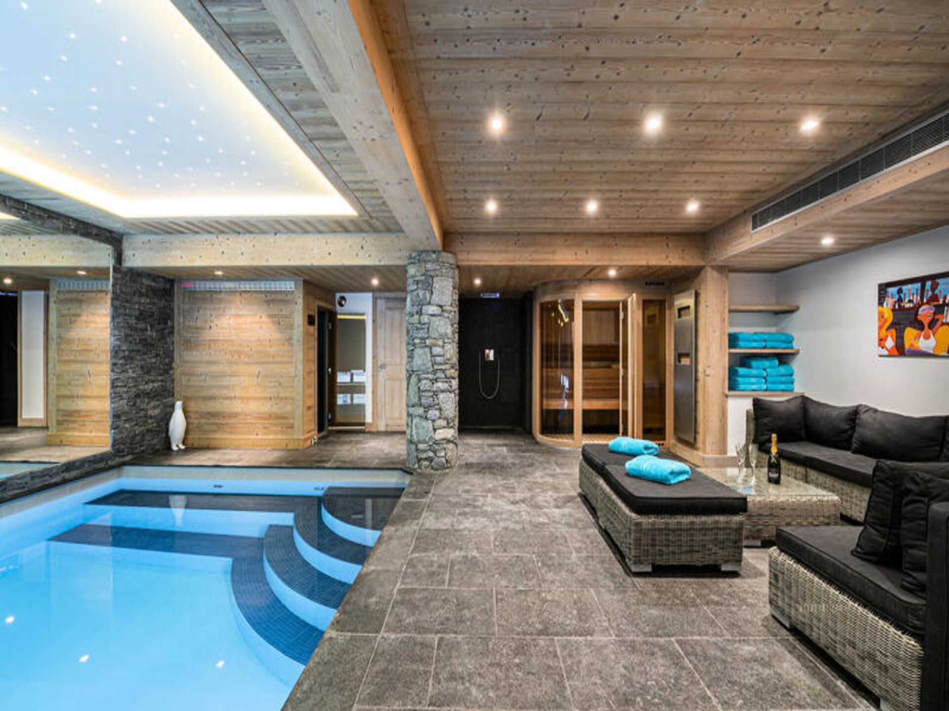 Luxueus 6-slaapkamer chalet met zwembad en sauna in Courchevel Le Praz - foto 6