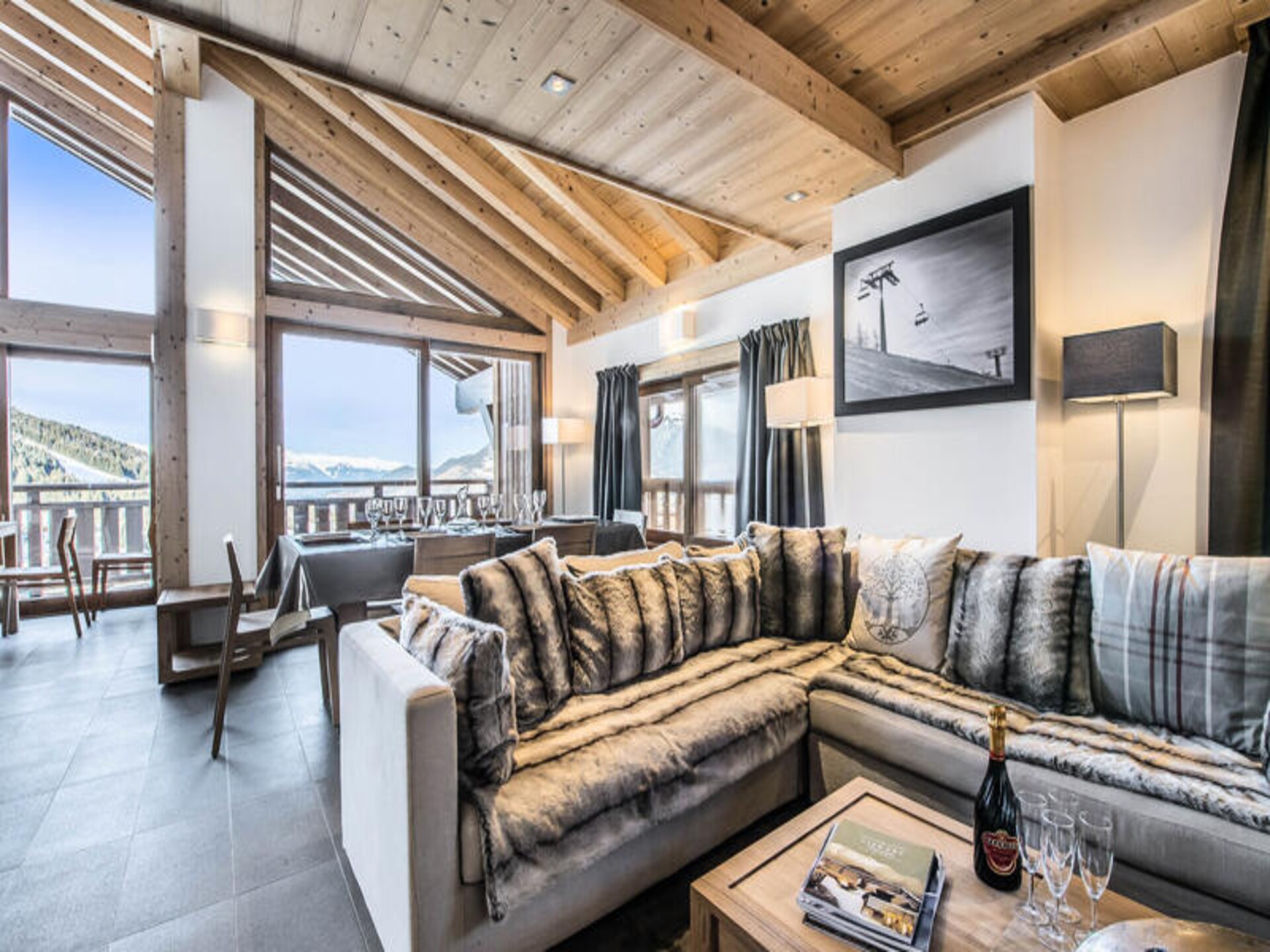 Ruim duplexappartement voor 8 personen op 150m van de piste in Courchevel - foto 7