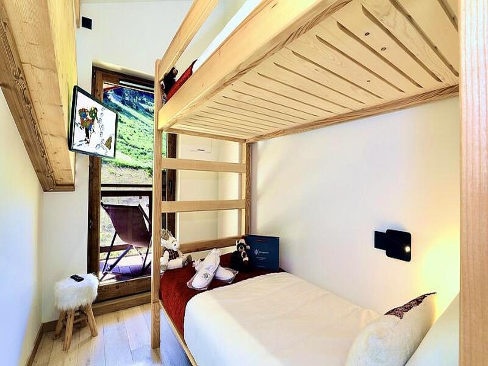 Penthouse in Courchevel Moriond met spabad, houtkachel en uitzicht - foto 5