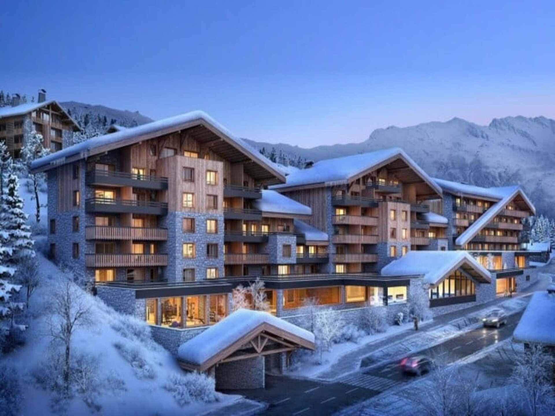 Penthouse in Courchevel Moriond met spabad, houtkachel en uitzicht - foto 30