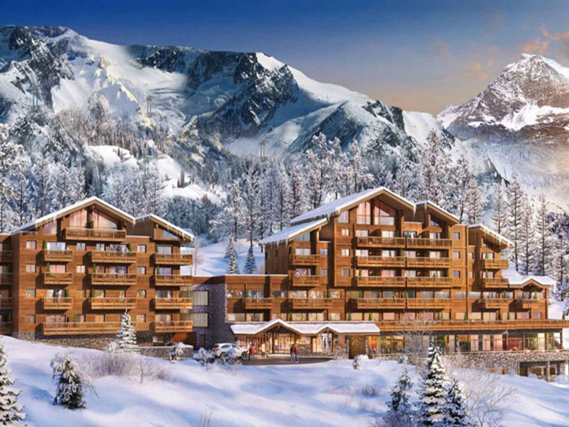 Penthouse in Courchevel Moriond met spabad, houtkachel en uitzicht - foto 31