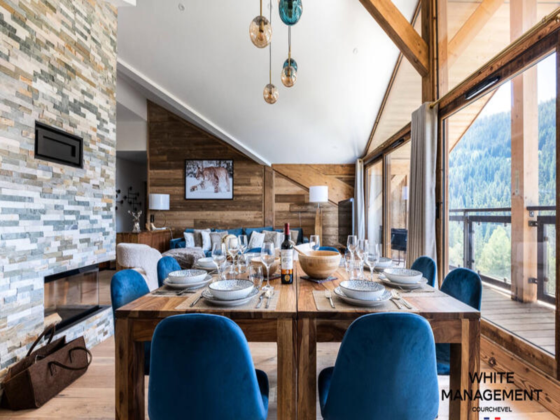 Penthouse voor 8 personen met open haard vlakbij de piste in Courchevel - foto 2