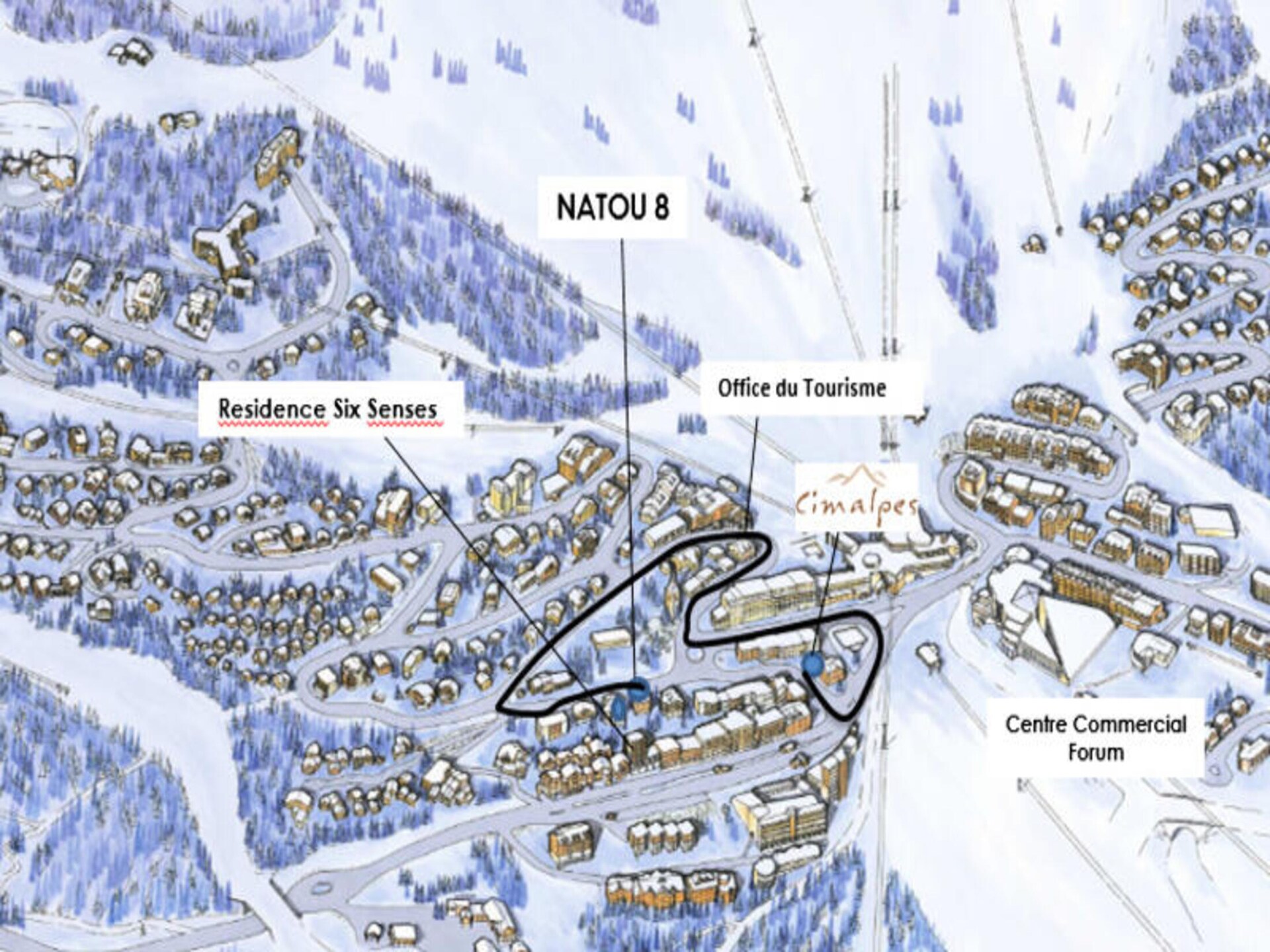 Luxe duplexappartement voor 6 personen in Courchevel, vlakbij de piste - foto 19