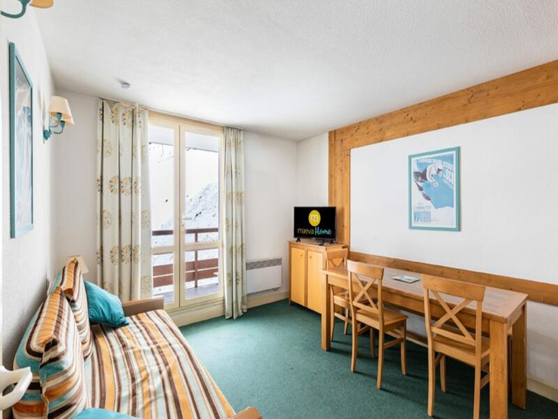 Ruim appartement 8p met balkon en bergzicht in La Mongie - foto 7