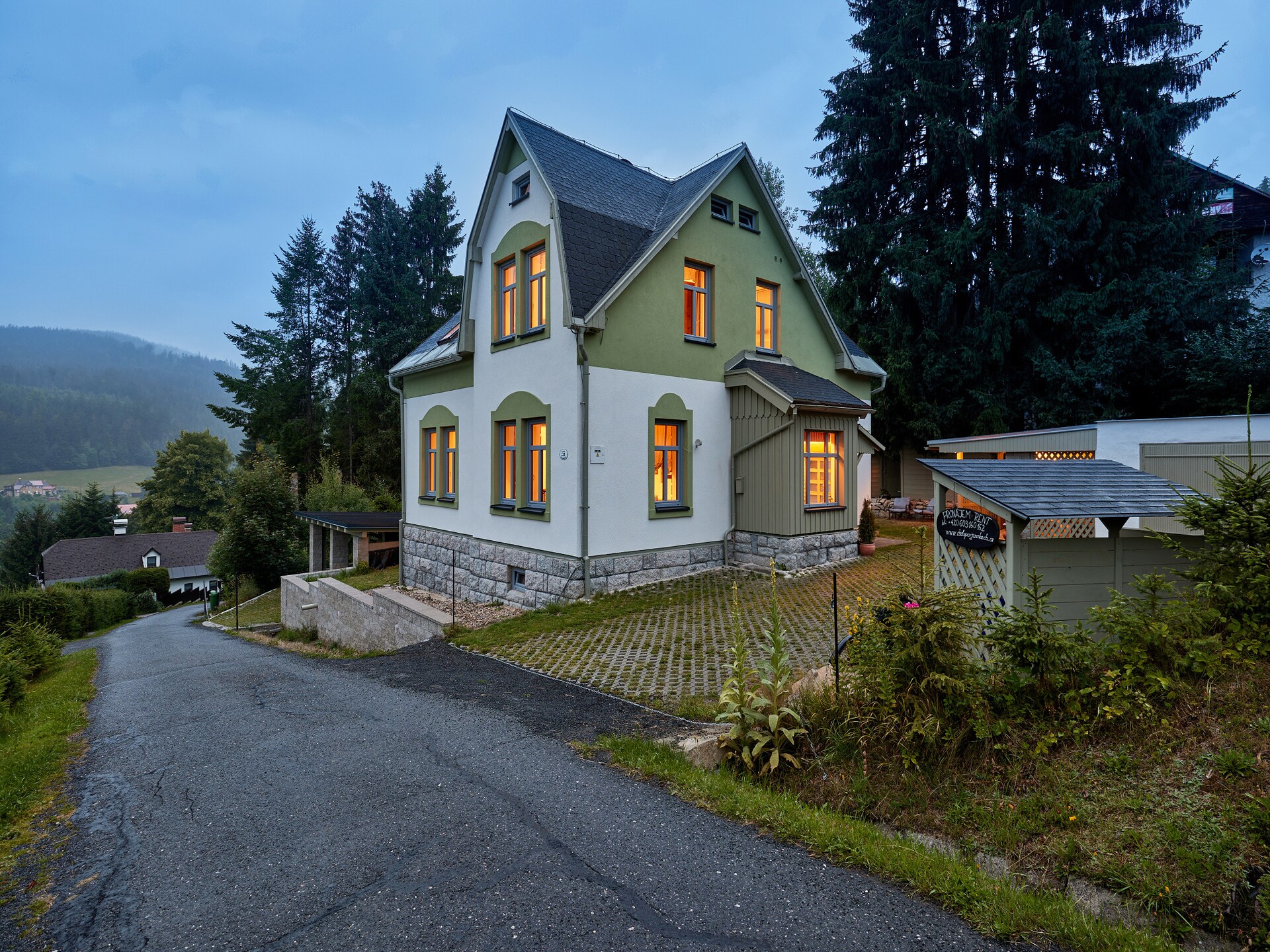 Ruime villa aan de golfbaan in Albrechtice, vlakbij de skilift - foto 49