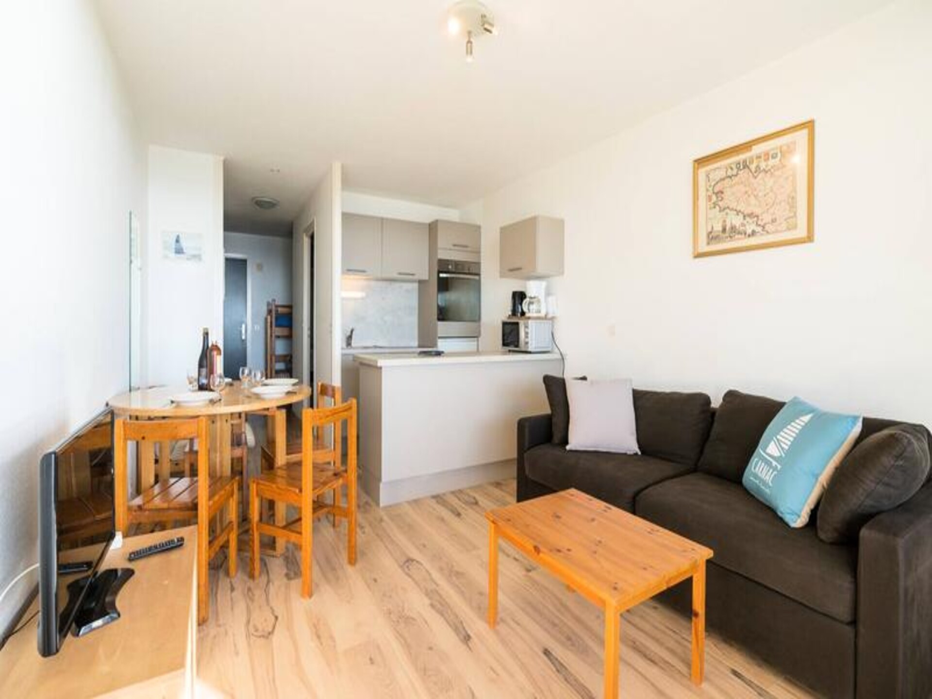 Studio met zeezicht en loggia op 50 meter van Grande Plage in Carnac - foto 3