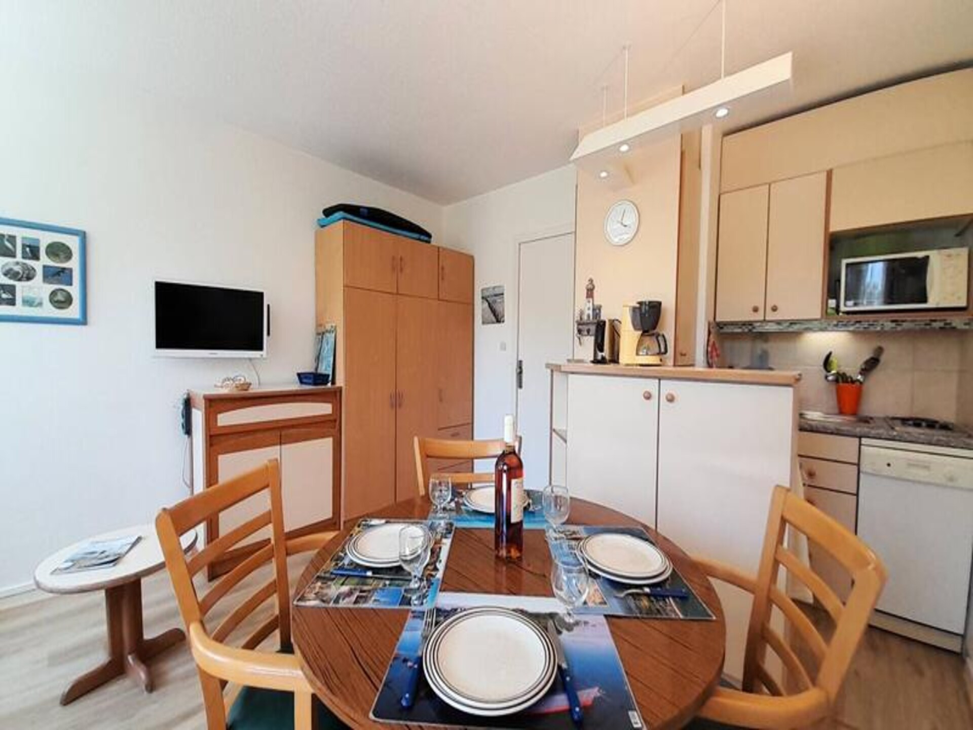 Knusse studio voor 4 bij Grande Plage, Carnac - Zwembad & Dichtbij Zee - foto 1