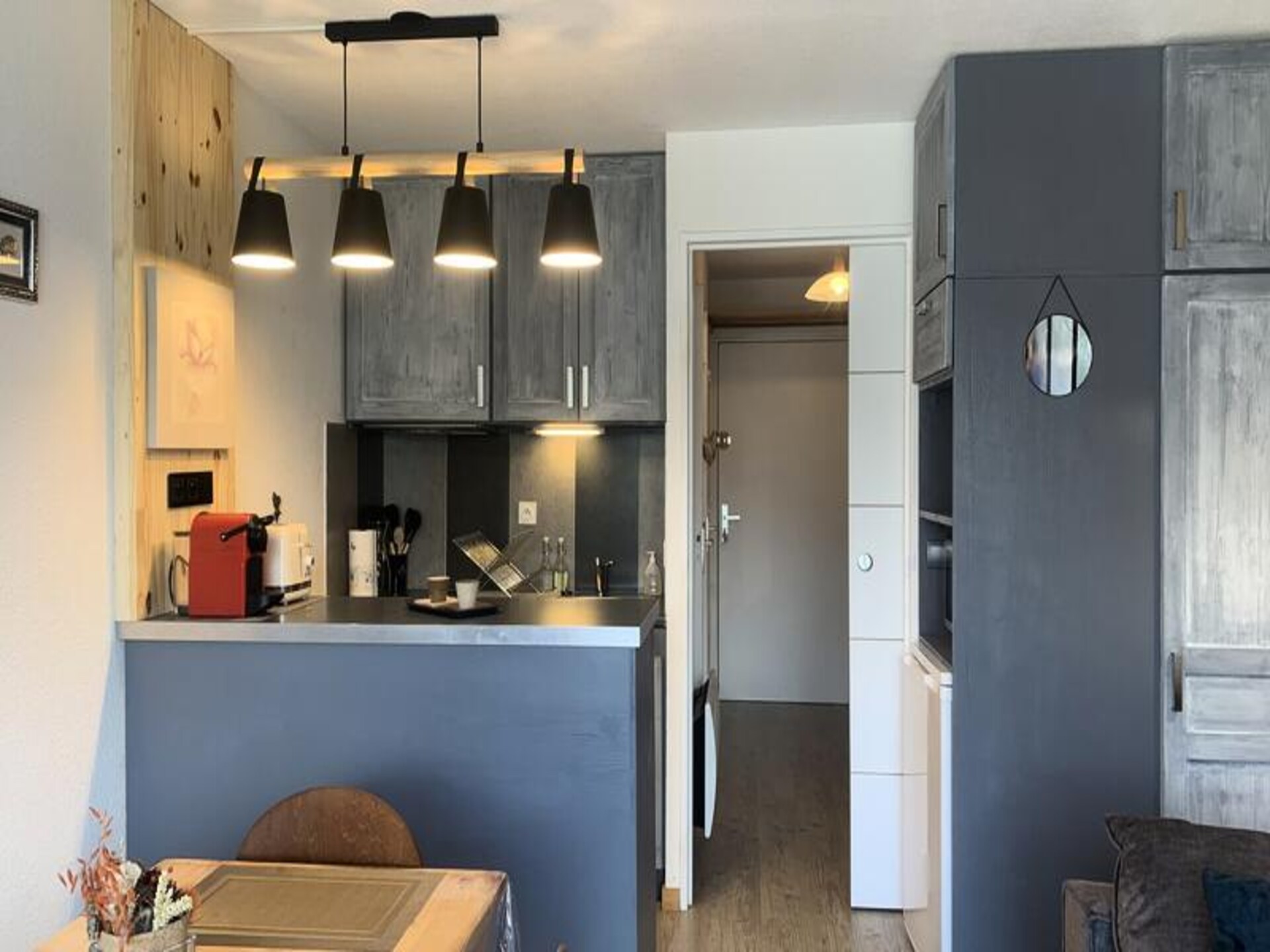 Knusse studio in Uvernet-Fours, 80m van de stoeltjeslift Molanes - foto 3