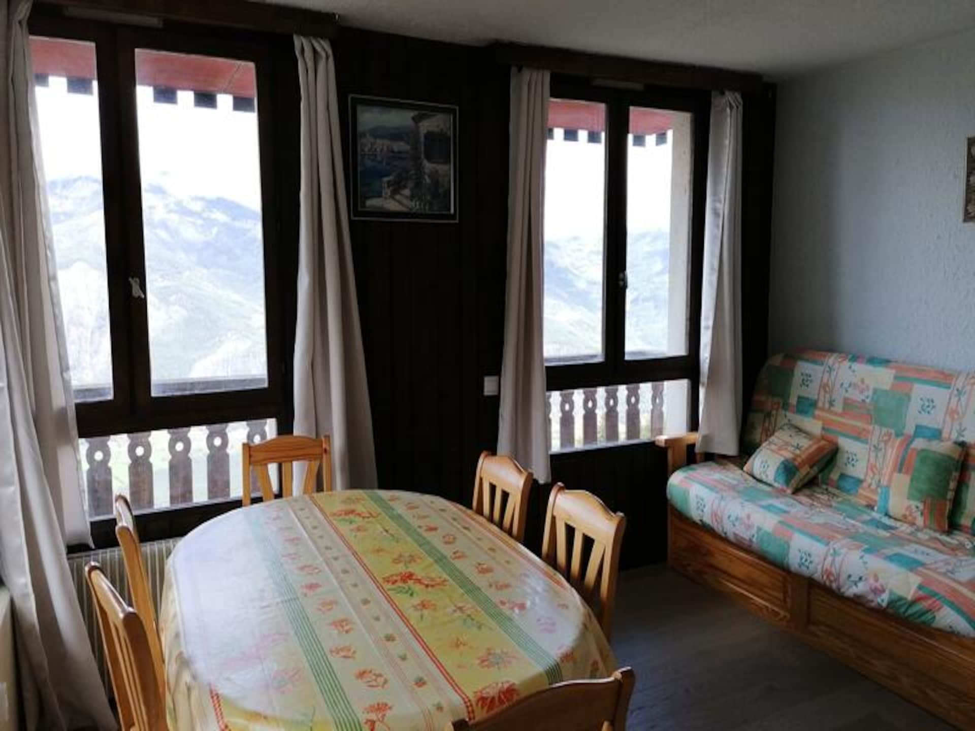 Appartement 32m² op 80m van de piste in Uvernet Fours met balkon - foto 1