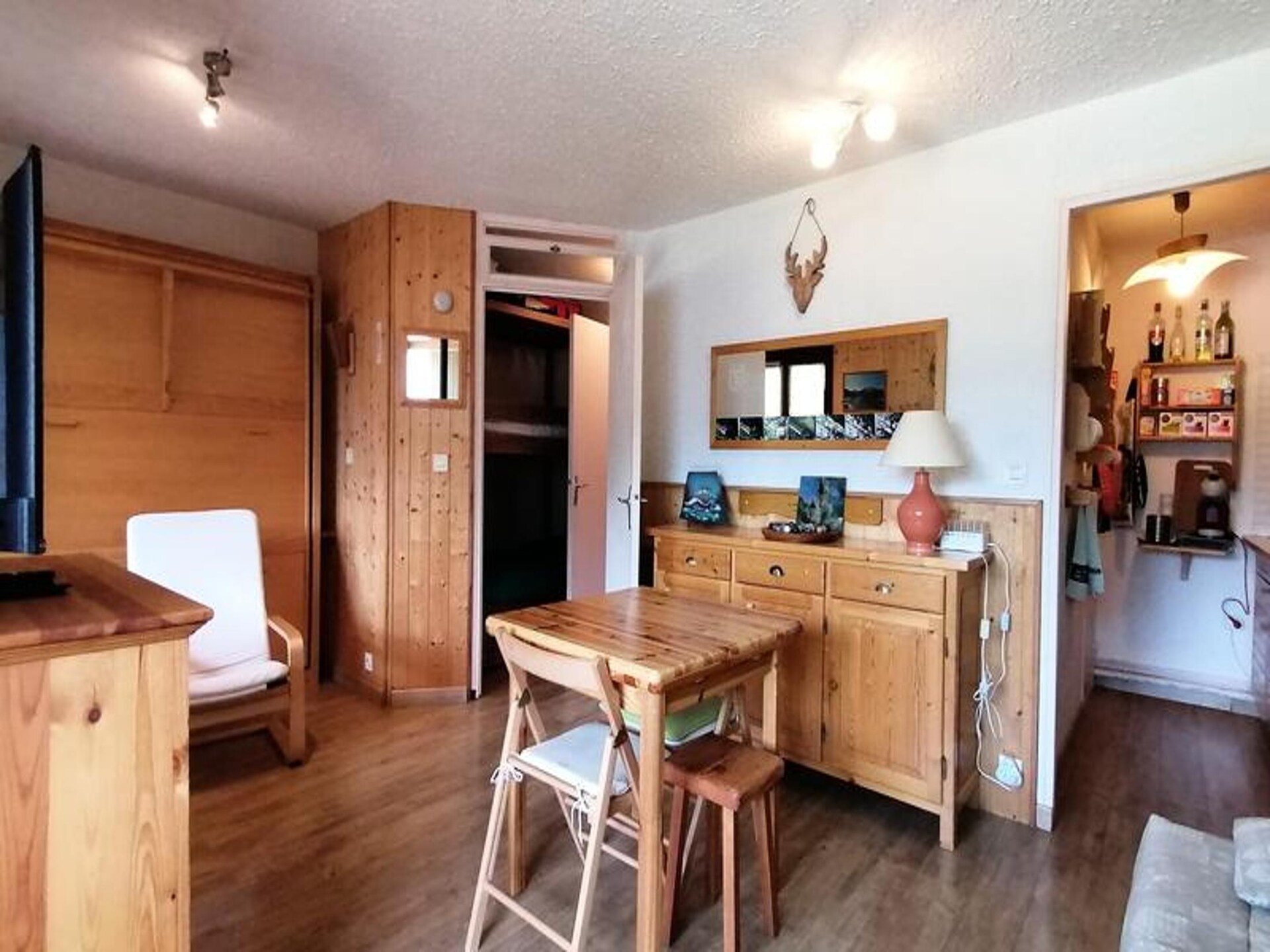 Knusse studio voor 5 aan de piste met panoramisch uitzicht in Uvernet Fours - foto 6