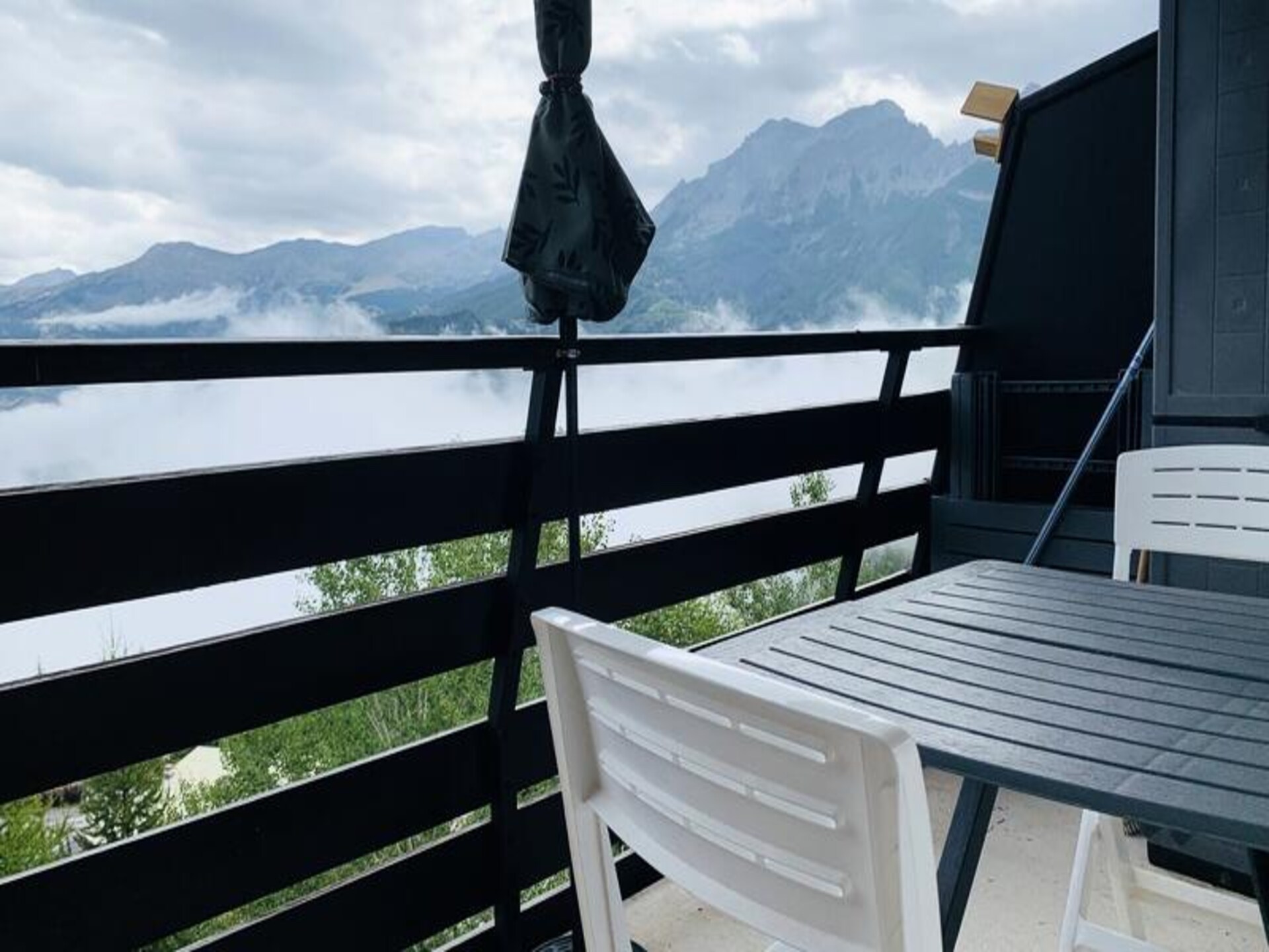 Studio met balkon en uitzicht op de Ubaye-vallei, 50m van de piste - foto 11