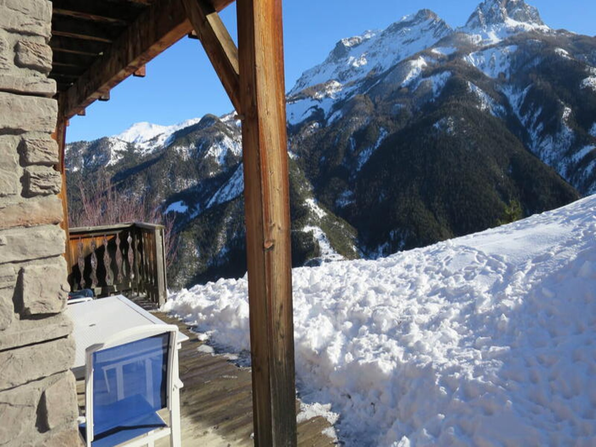 Knus chaletappartement voor 6 in Uvernet-Fours met panoramisch bergzicht - foto 12