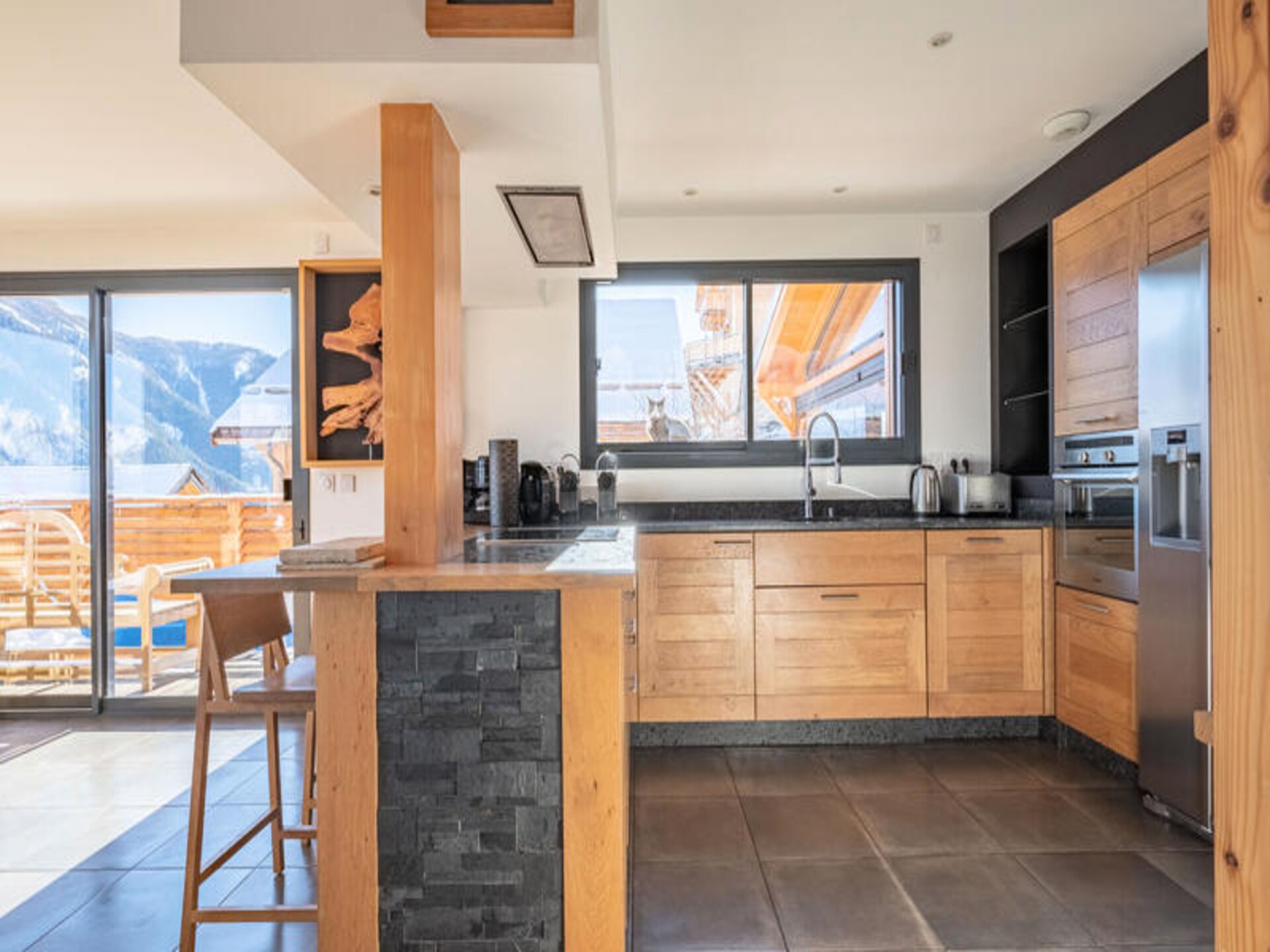 Ruim chalet voor 16 personen met jacuzzi, vlakbij de gondel in Pra Loup - foto 12