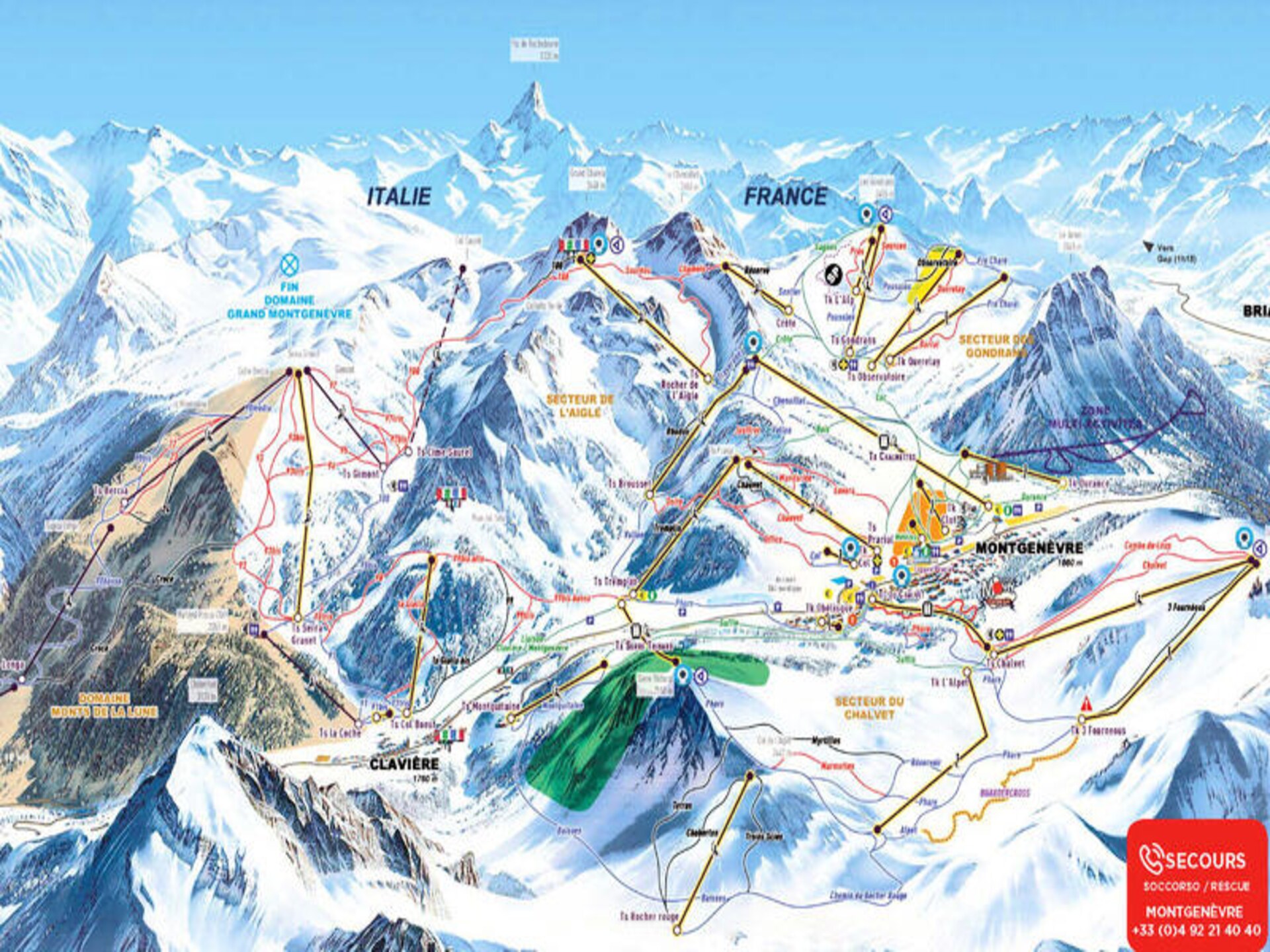 Ruim appartement op 50 meter van de piste in Montgenèvre - foto 17