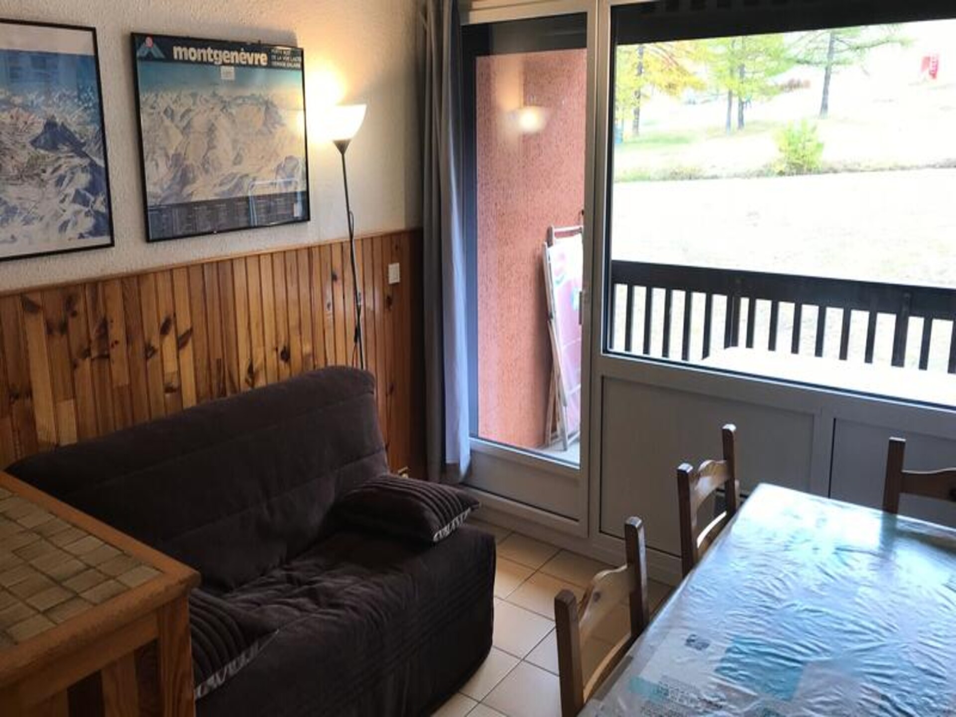 Ski-in/ski-out duplex voor 6 personen met balkon in Montgenèvre - foto 2