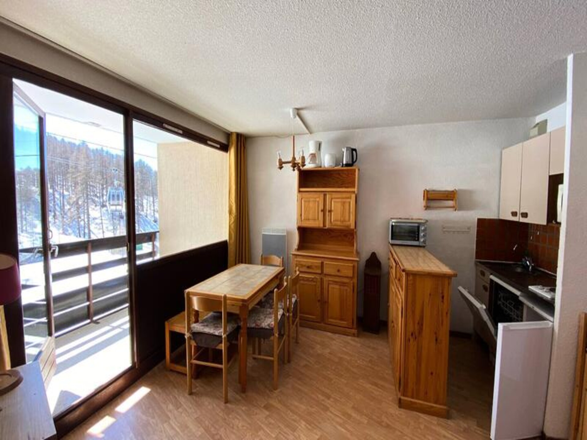 Appartement 6p direct aan de piste in Montgenèvre met balkon - foto 1