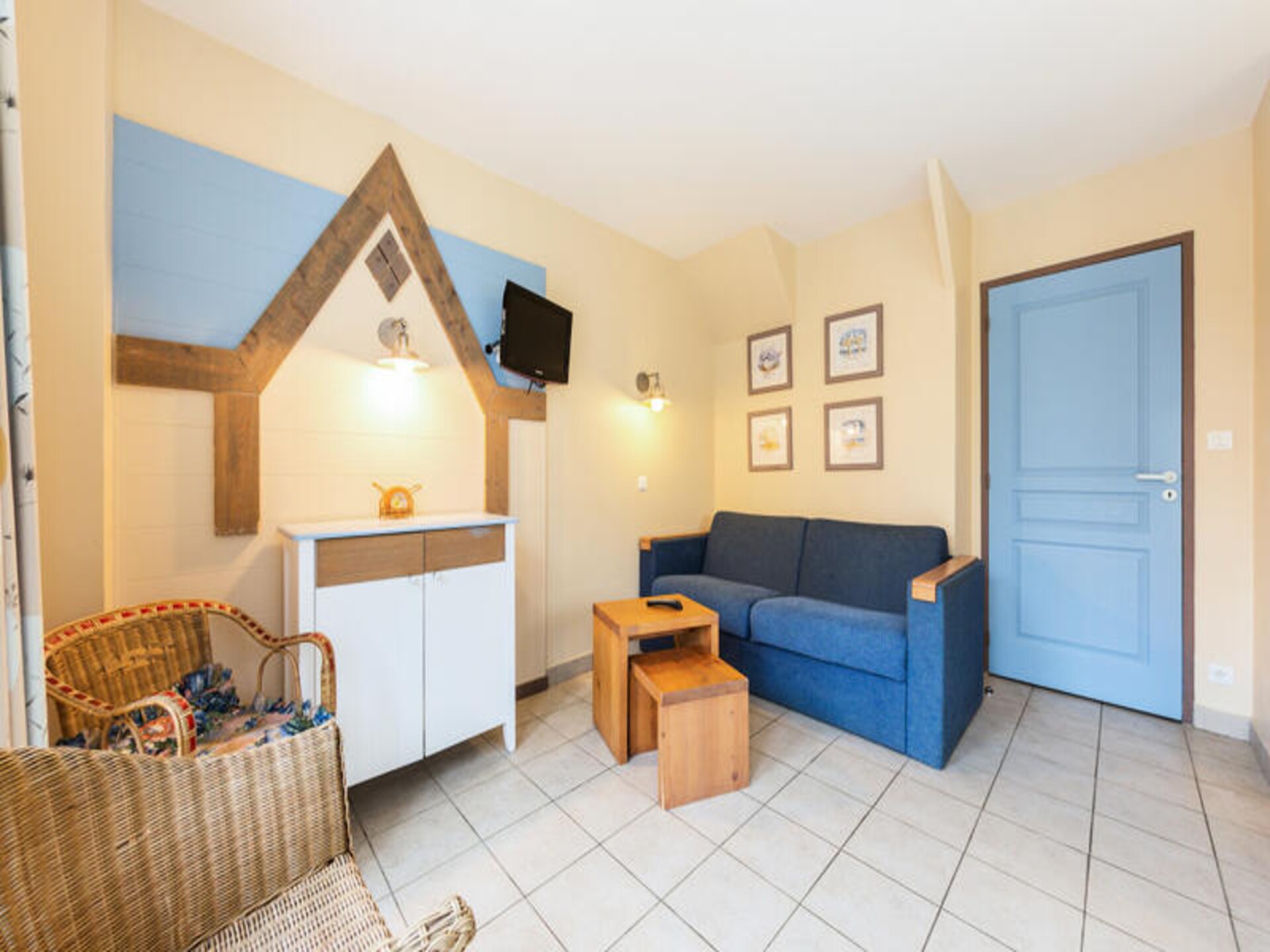 Ruim appartement voor 8 bij strand Fort-Mahon-Plage, tuin - foto 11