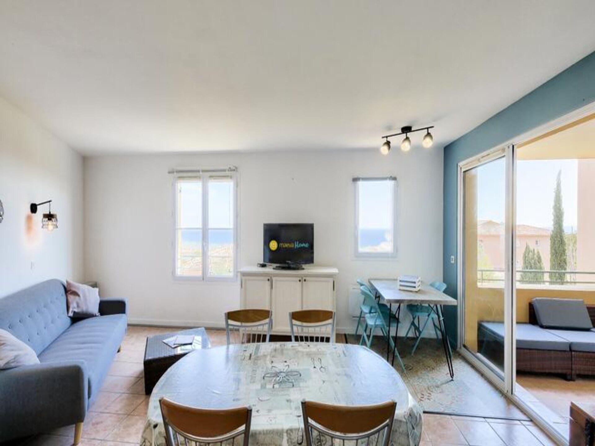 Zonnig appartement met zeezicht en tuin nabij Sainte-Maxime - foto 14