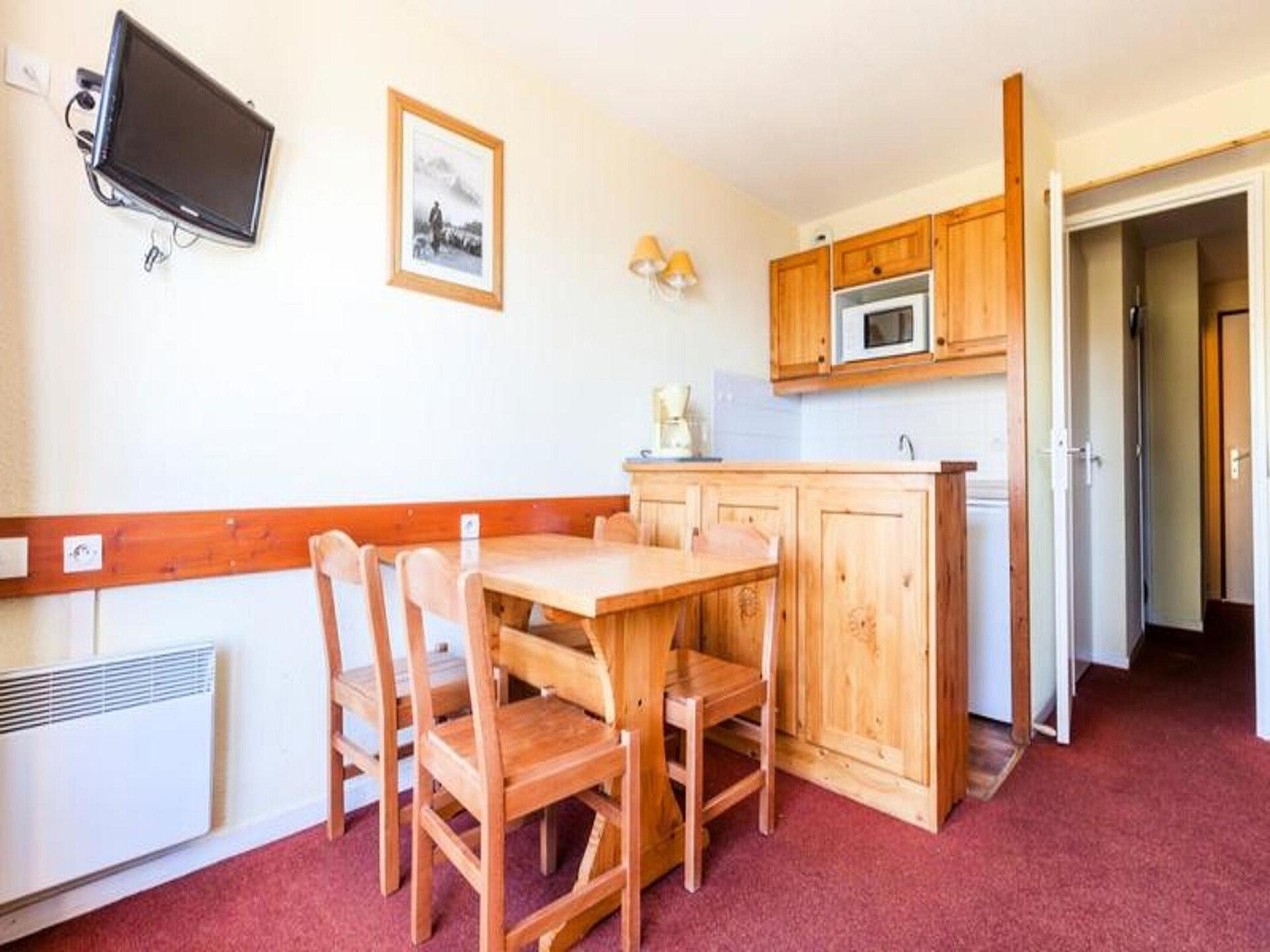 Knus appartement Arc 1800, 300m van de piste, 4 personen - foto 8