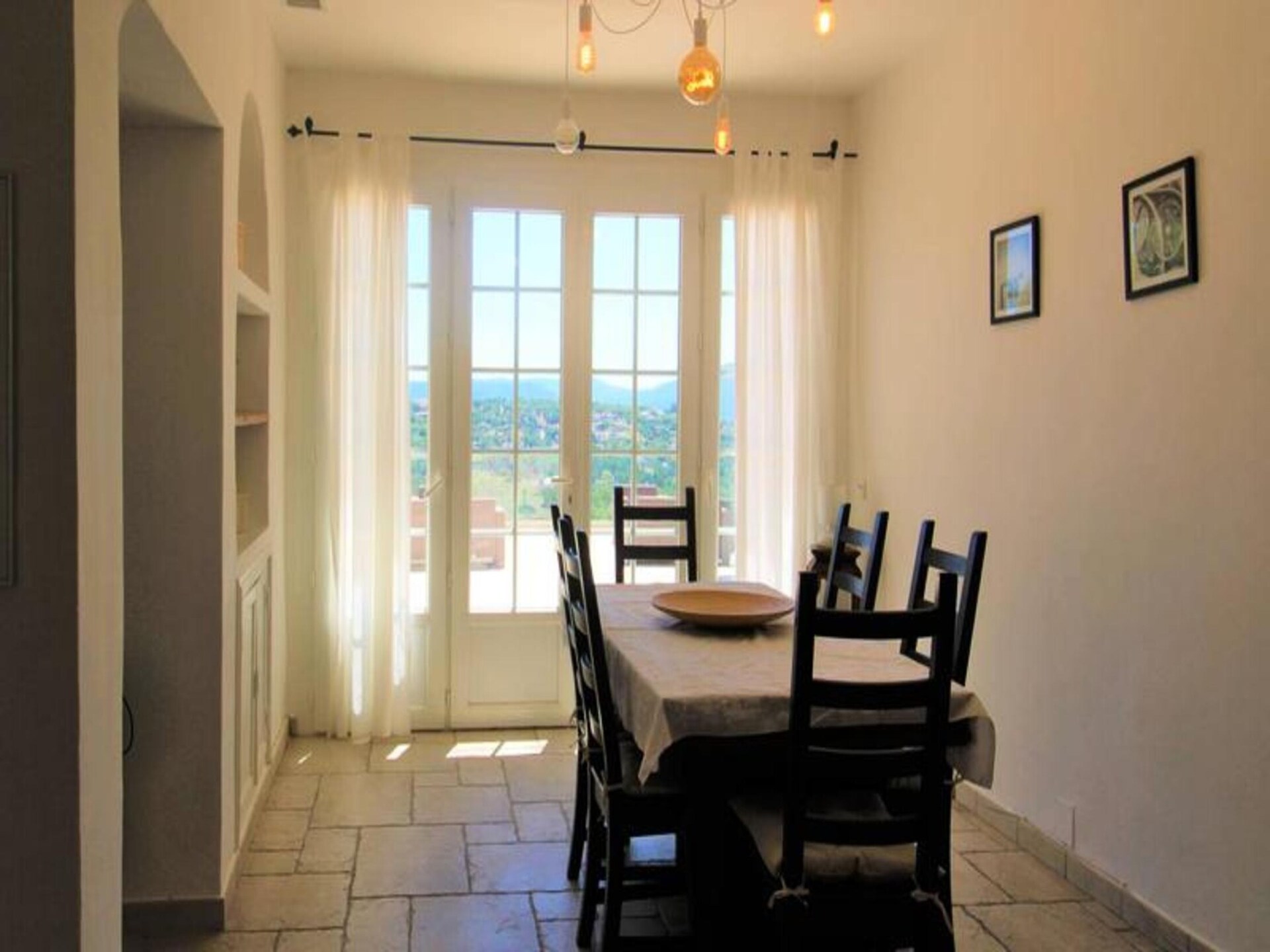 Licht appartement met panoramisch uitzicht en zwembad bij Grimaud - foto 7