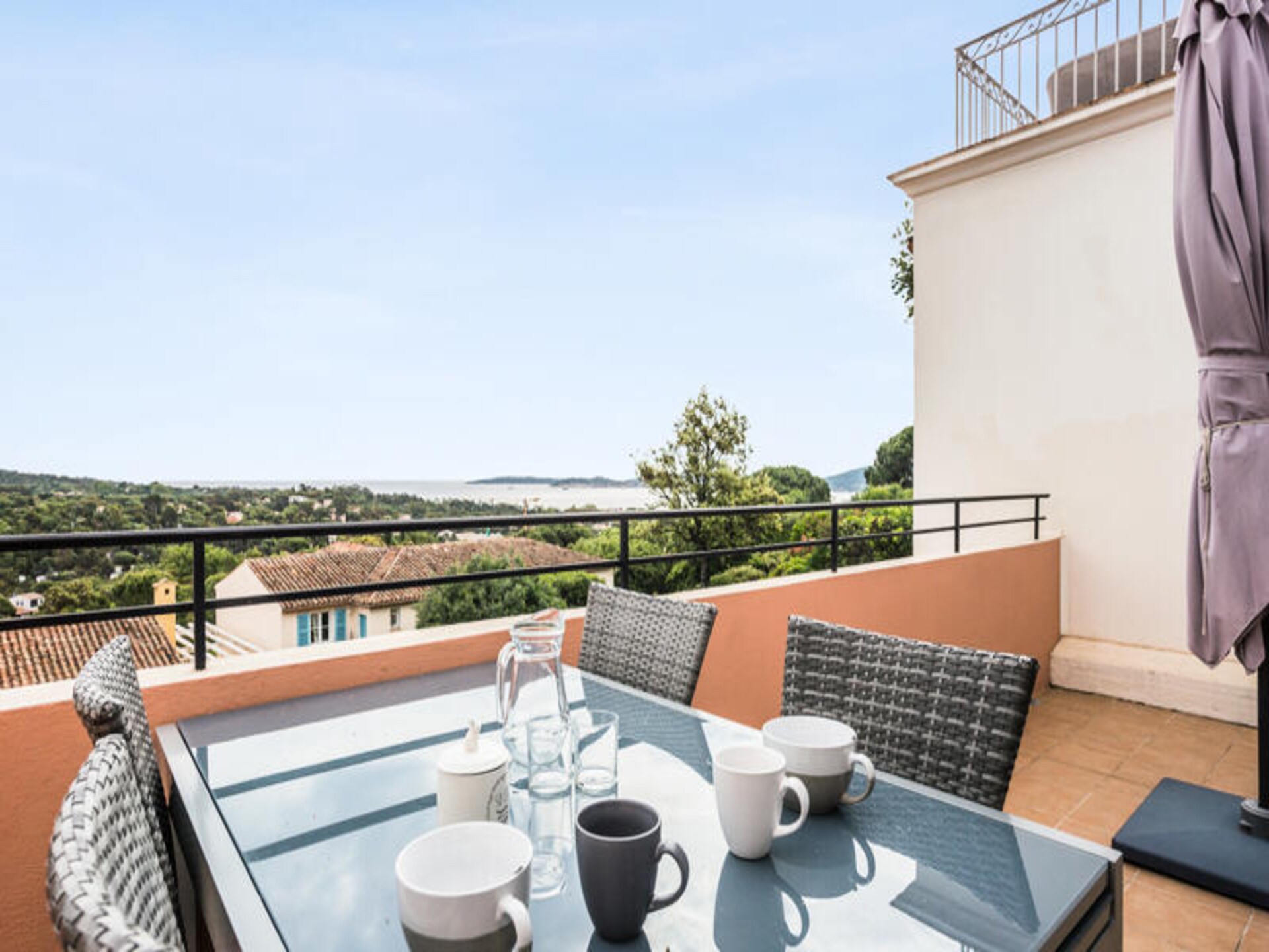 Zeezicht appartement voor 6 bij Saint-Tropez met waterpark - foto 10