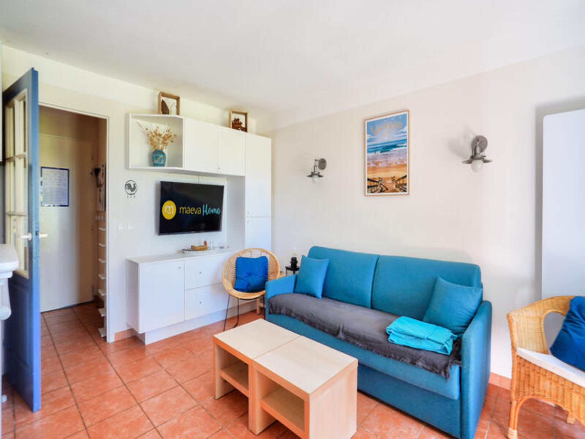 Ruim appartement voor 6 in het hart van Lacanau, op 2 km van het strand - foto 16