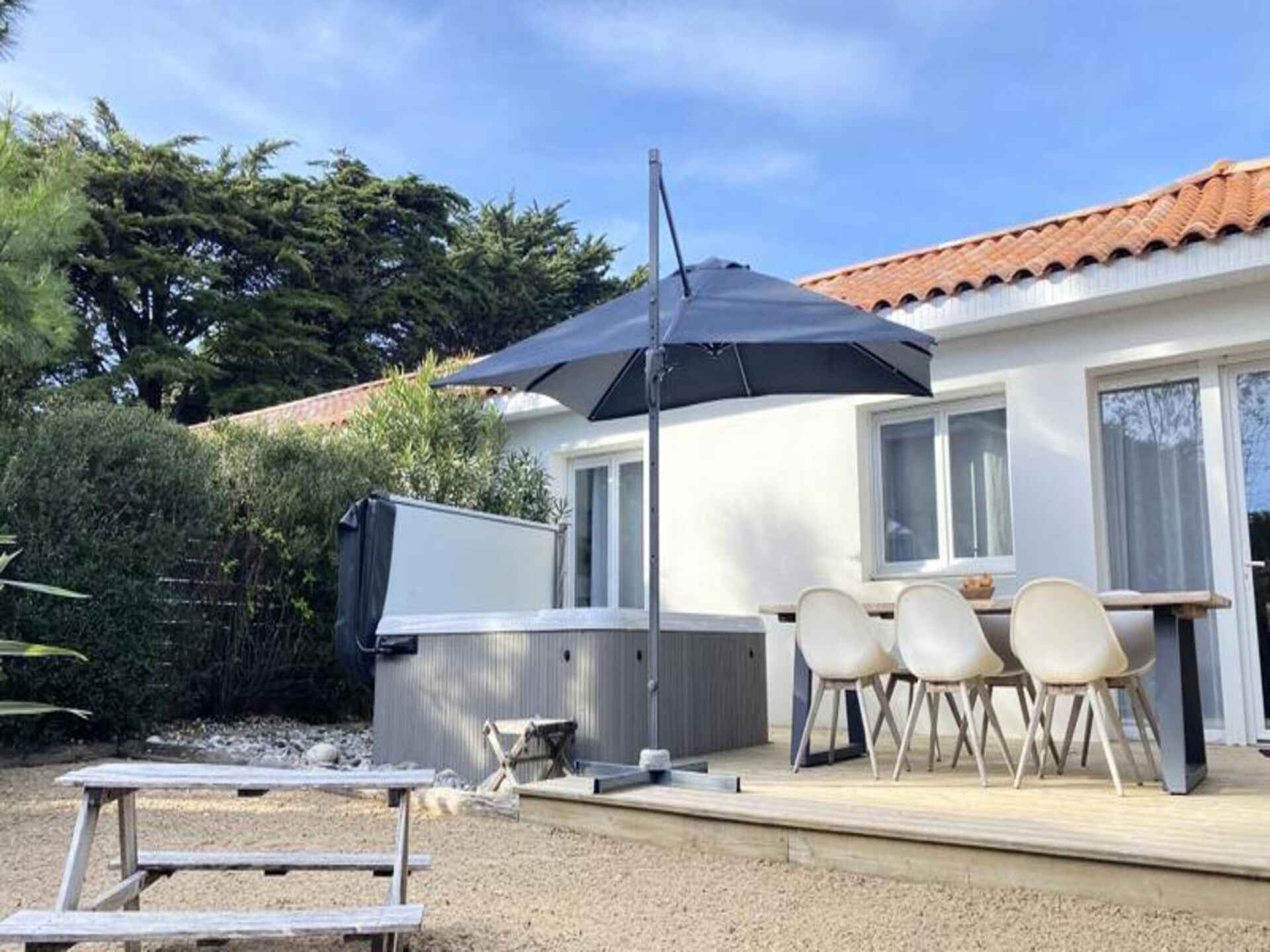 Villa Californie: Ruim appartement met spa en tuin in Notre-Dame-de-Monts - foto 18