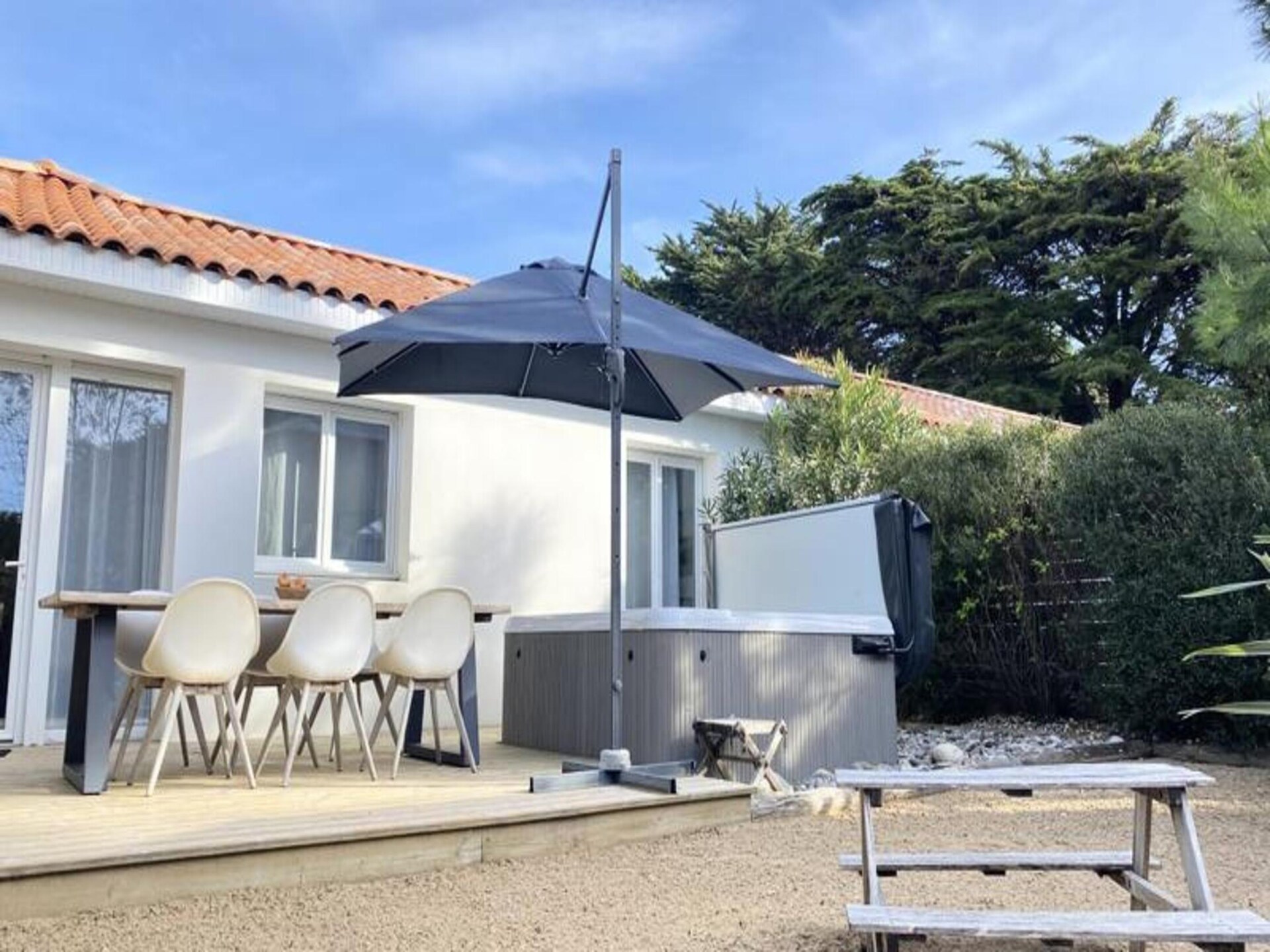 Villa Californie: Ruim appartement met spa en tuin in Notre-Dame-de-Monts - foto 26