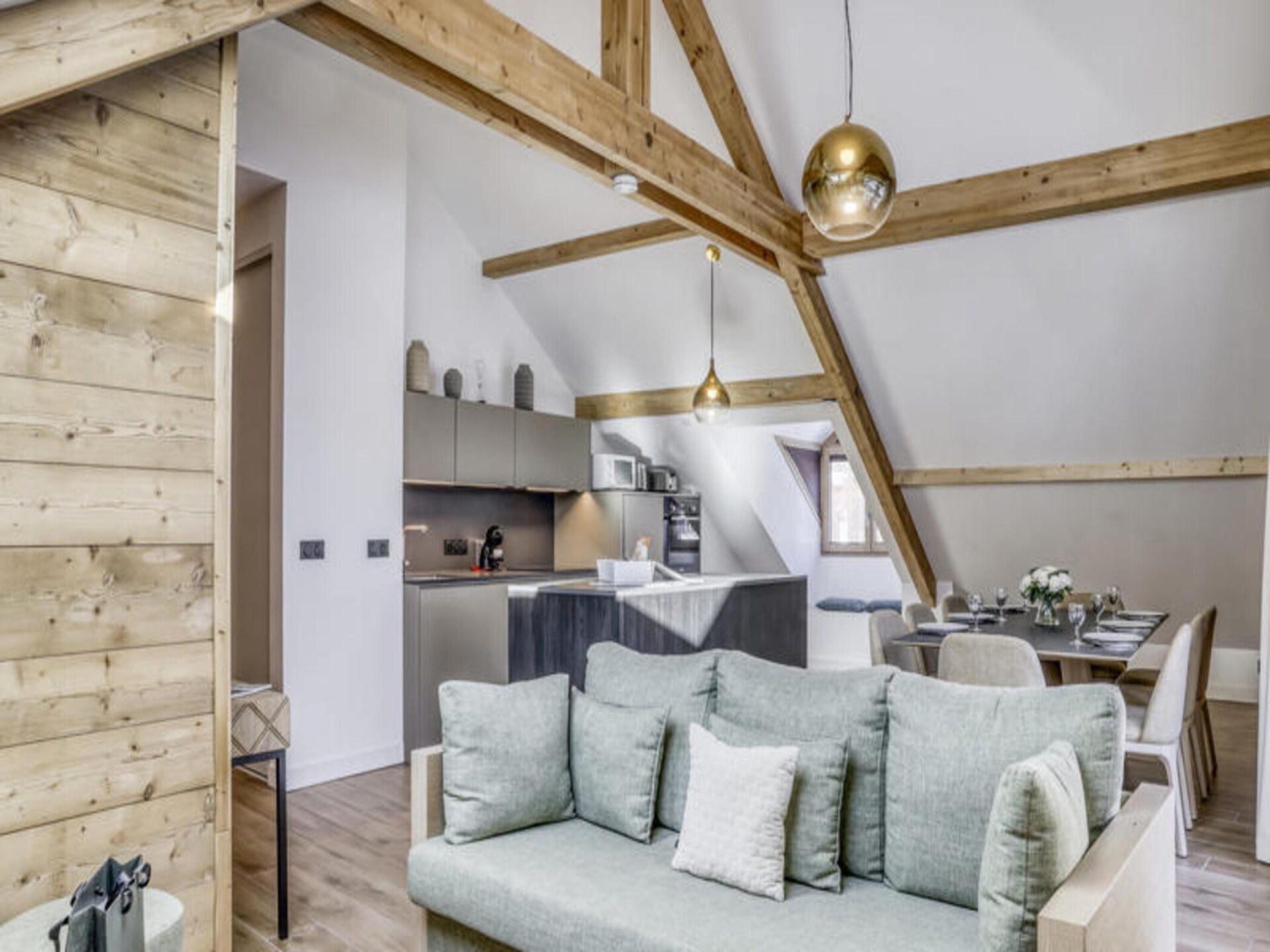 Modern appartement 6p in Saint-Gervais-les-Bains met balkon en bergzicht - foto 17
