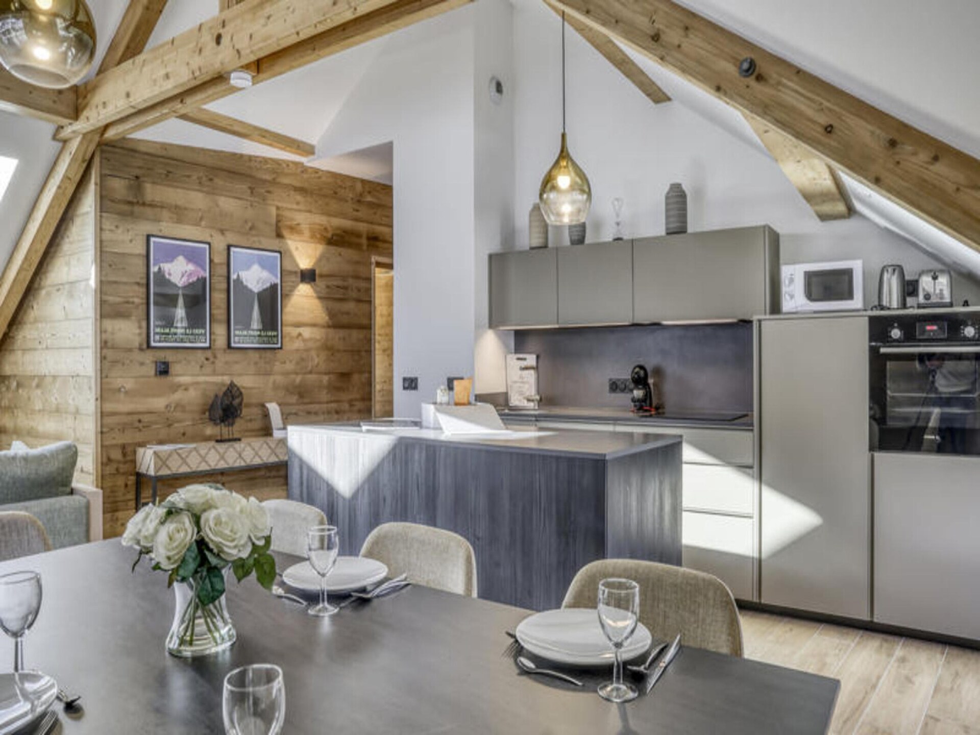 Modern appartement 6p in Saint-Gervais-les-Bains met balkon en bergzicht - foto 15