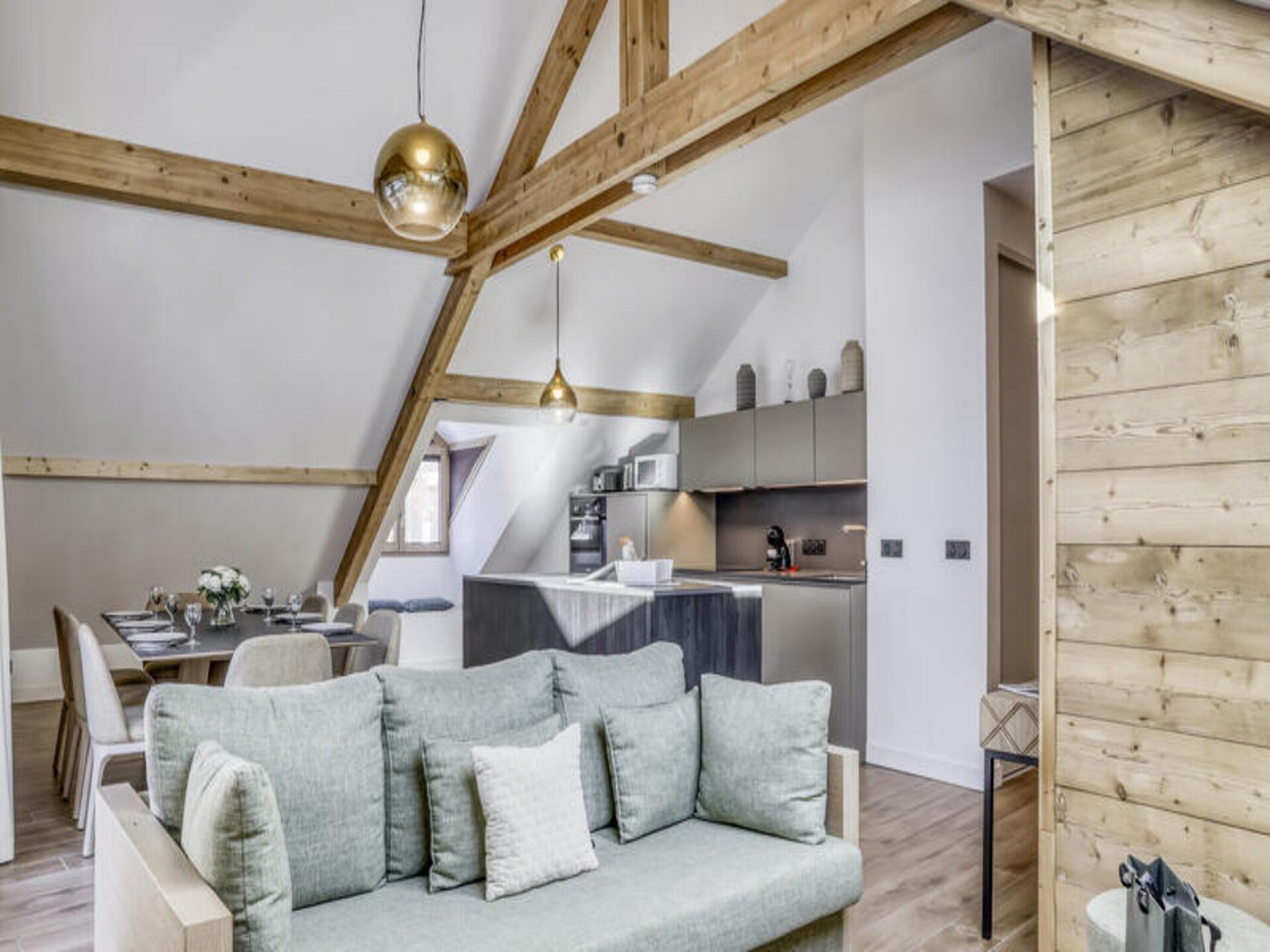 Modern appartement 6p in Saint-Gervais-les-Bains met balkon en bergzicht - foto 8