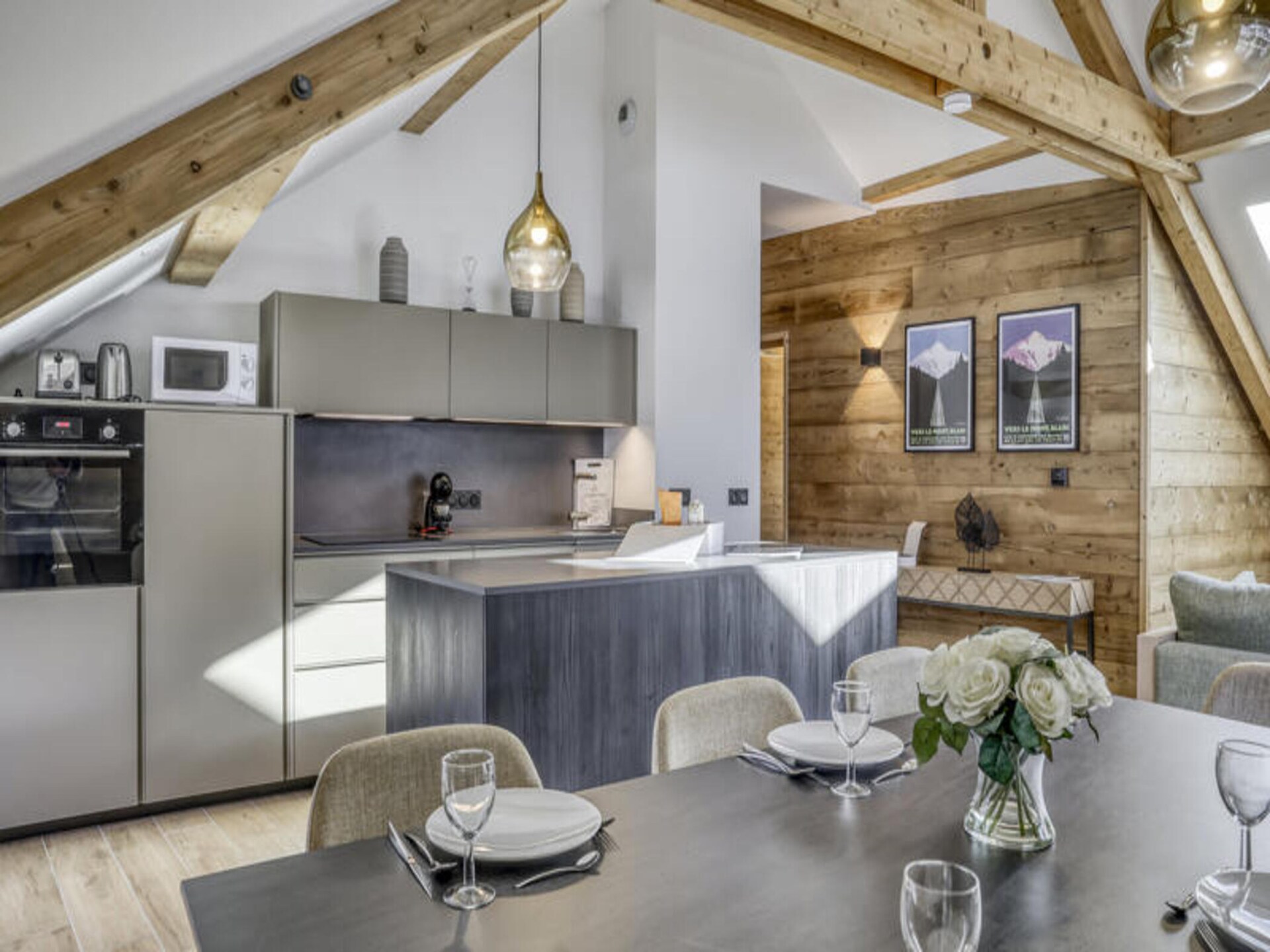 Modern appartement 6p in Saint-Gervais-les-Bains met balkon en bergzicht - foto 26
