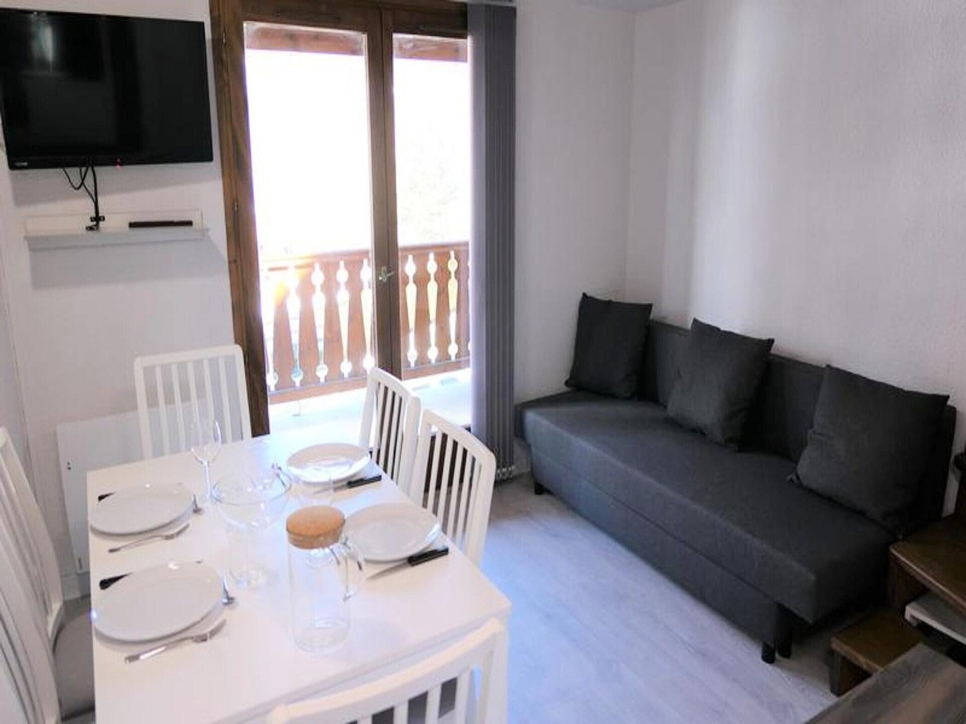 Knus mezzanine-appartement nabij St. Gervais met uitzicht op de Mont Blanc - foto 14