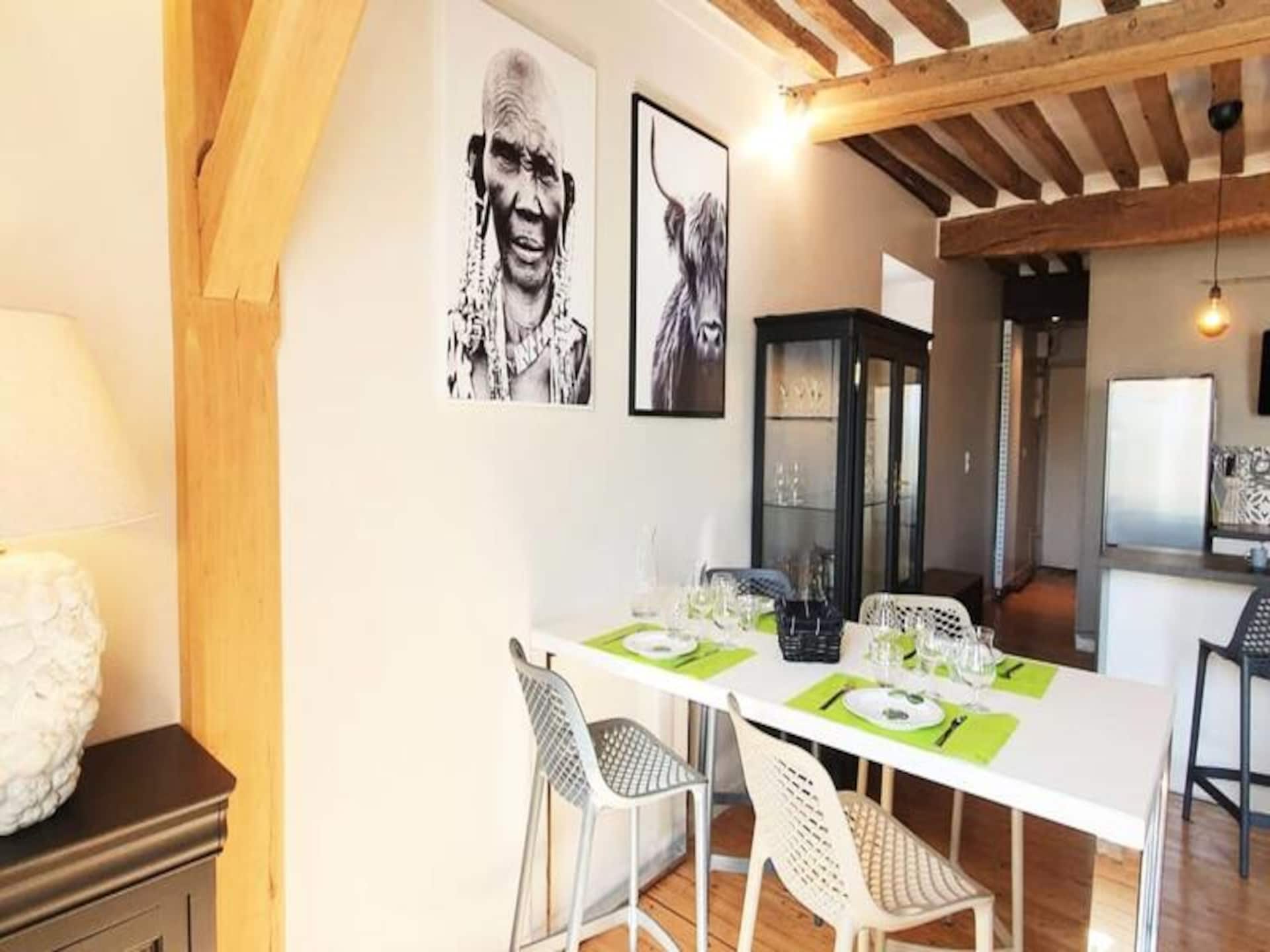Stijlvol appartement in historisch St. Sauveur, Caen – vlakbij centrum - foto 8