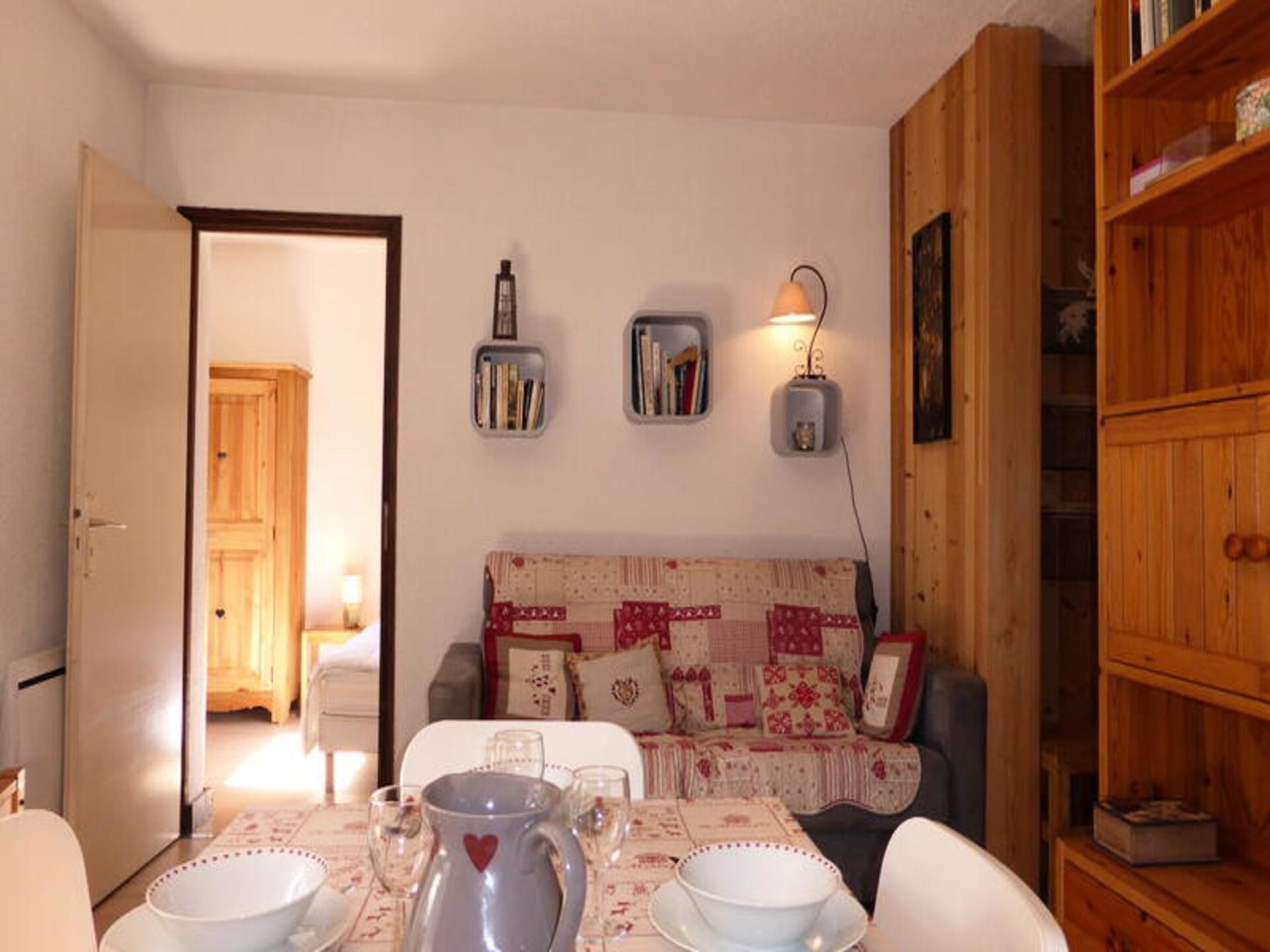 Appartement met Mont-Blanc uitzicht in Les Houches, 6 pers., 200m van ijsbaan - foto 7