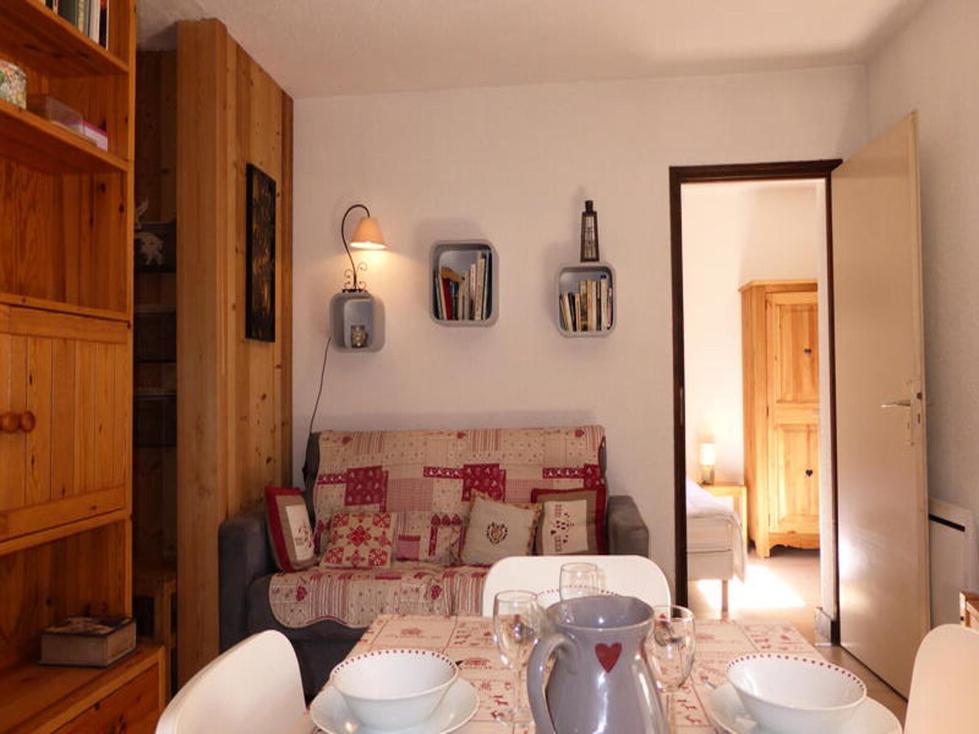 Appartement met Mont-Blanc uitzicht in Les Houches, 6 pers., 200m van ijsbaan - foto 8