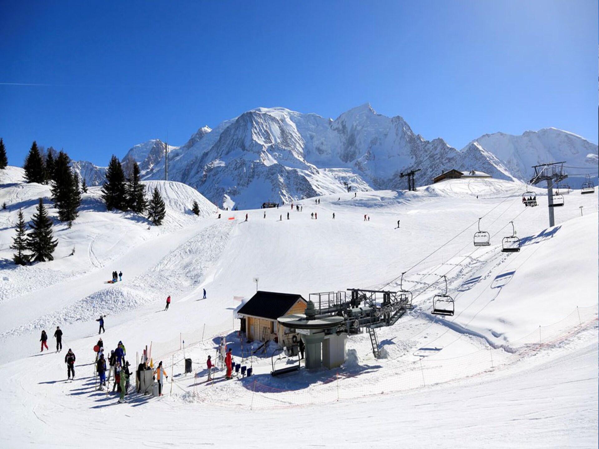 Appartement met Mont-Blanc uitzicht in Les Houches, 6 pers., 200m van ijsbaan - foto 26