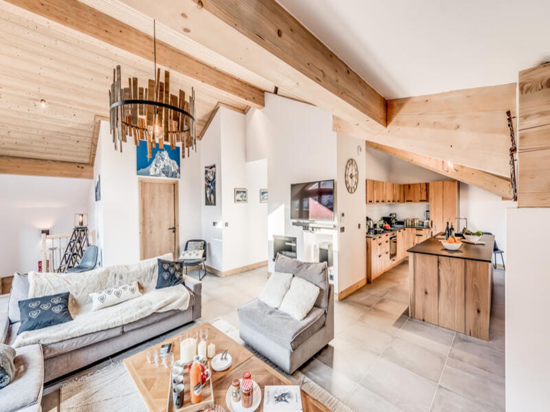 Luxe duplex voor 14 personen met jacuzzi en uitzicht op de Vanoise - foto 16